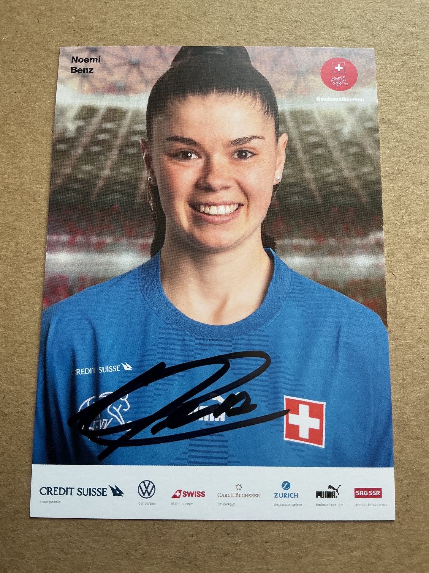 Noemi Benz, Switzerland 🇨🇭 Women’s World Cup 2023 hand signed