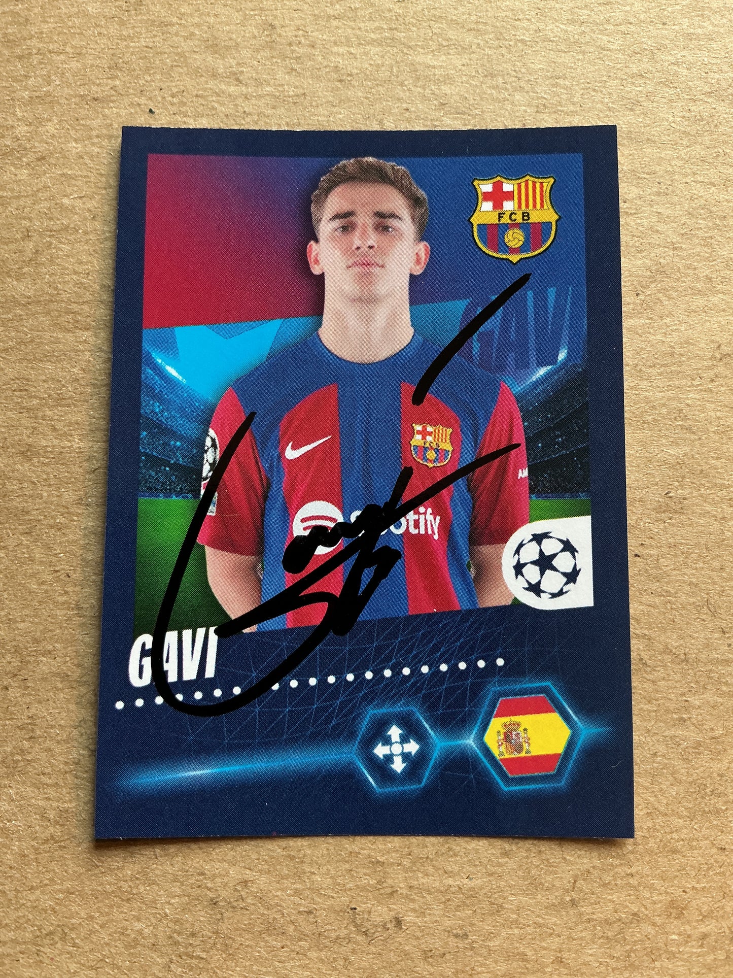 Gavi, Spain 🇪🇸 FC Barcelona 2023/24 Topps hand signed