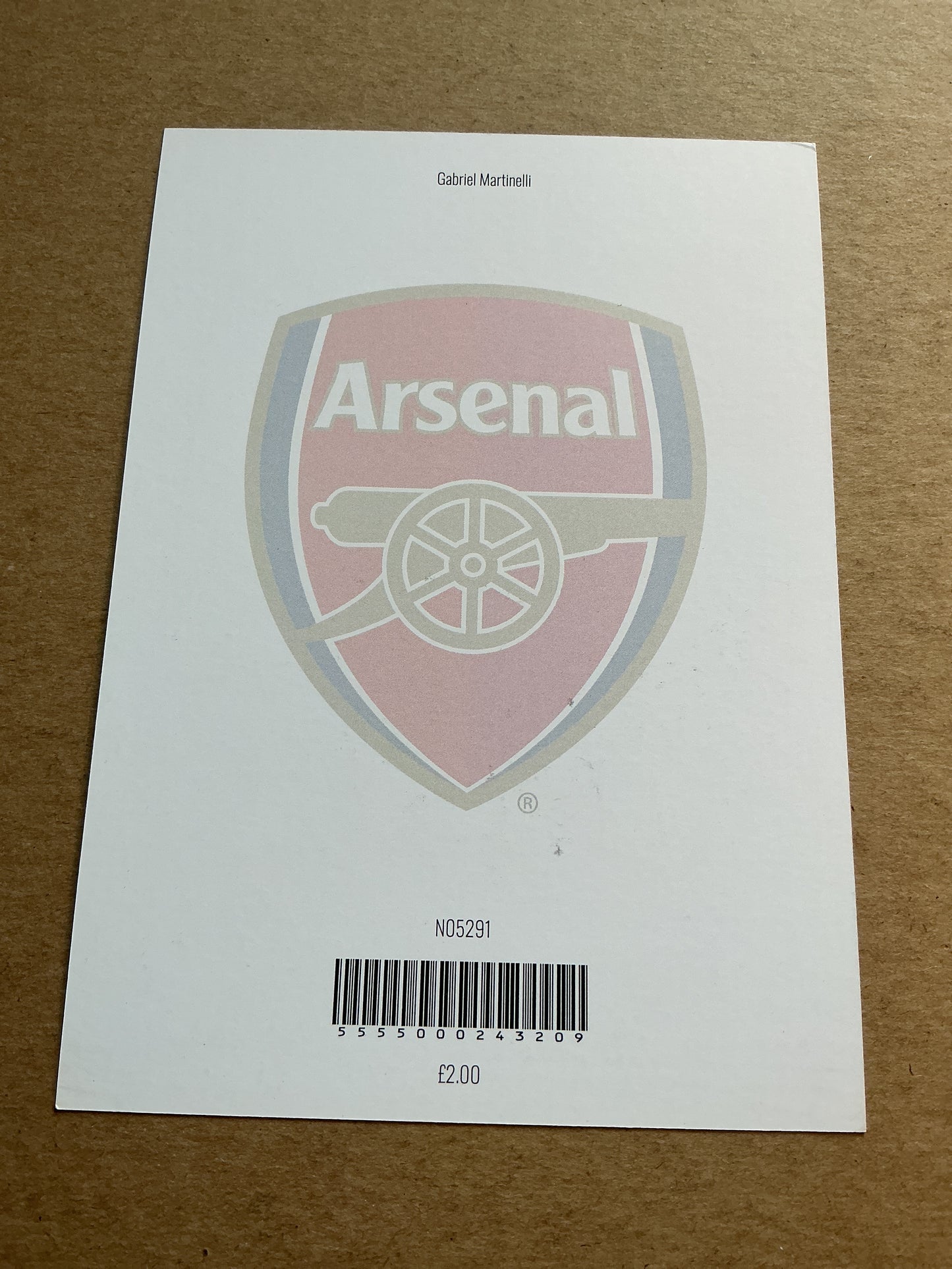 Gabriel Martinelli, Brazil 🇧🇷 Arsenal FC 2022/23 hand signed