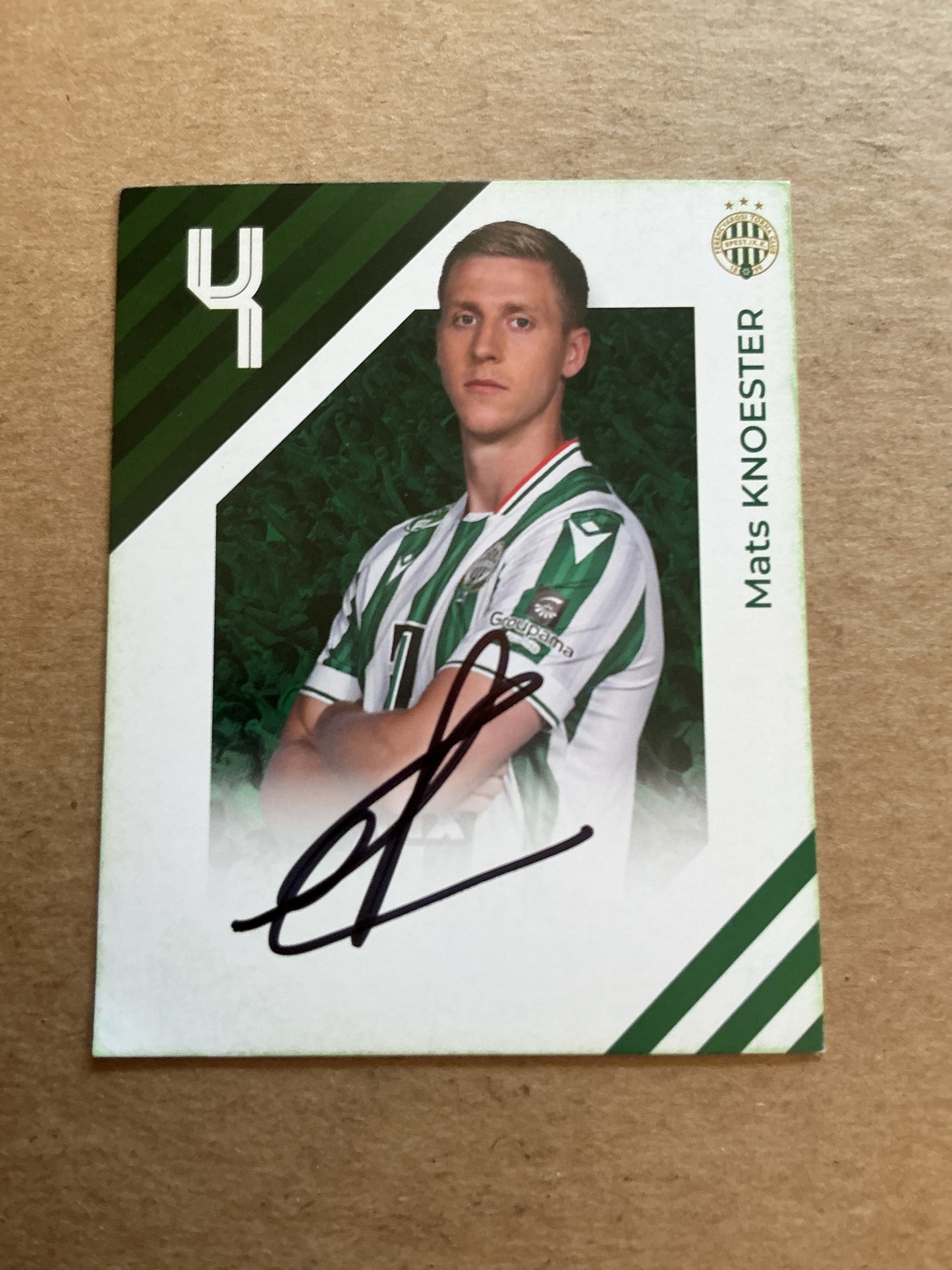 Mats Knoester, Netherlands 🇳🇱 Ferencvaros TC 2024/25 hand signed