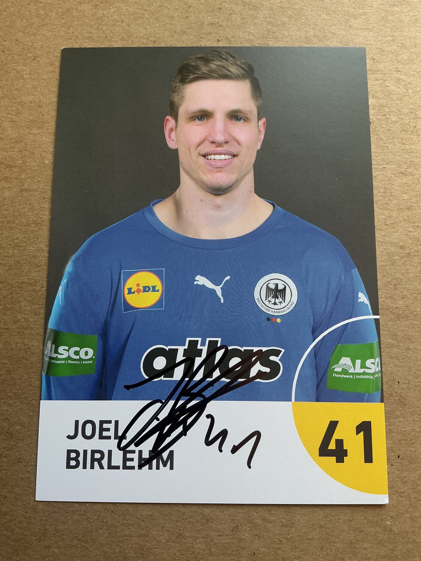 Joel Birlehm, Germany 🇩🇪 Handball Summer Olympics 2024 hand signed