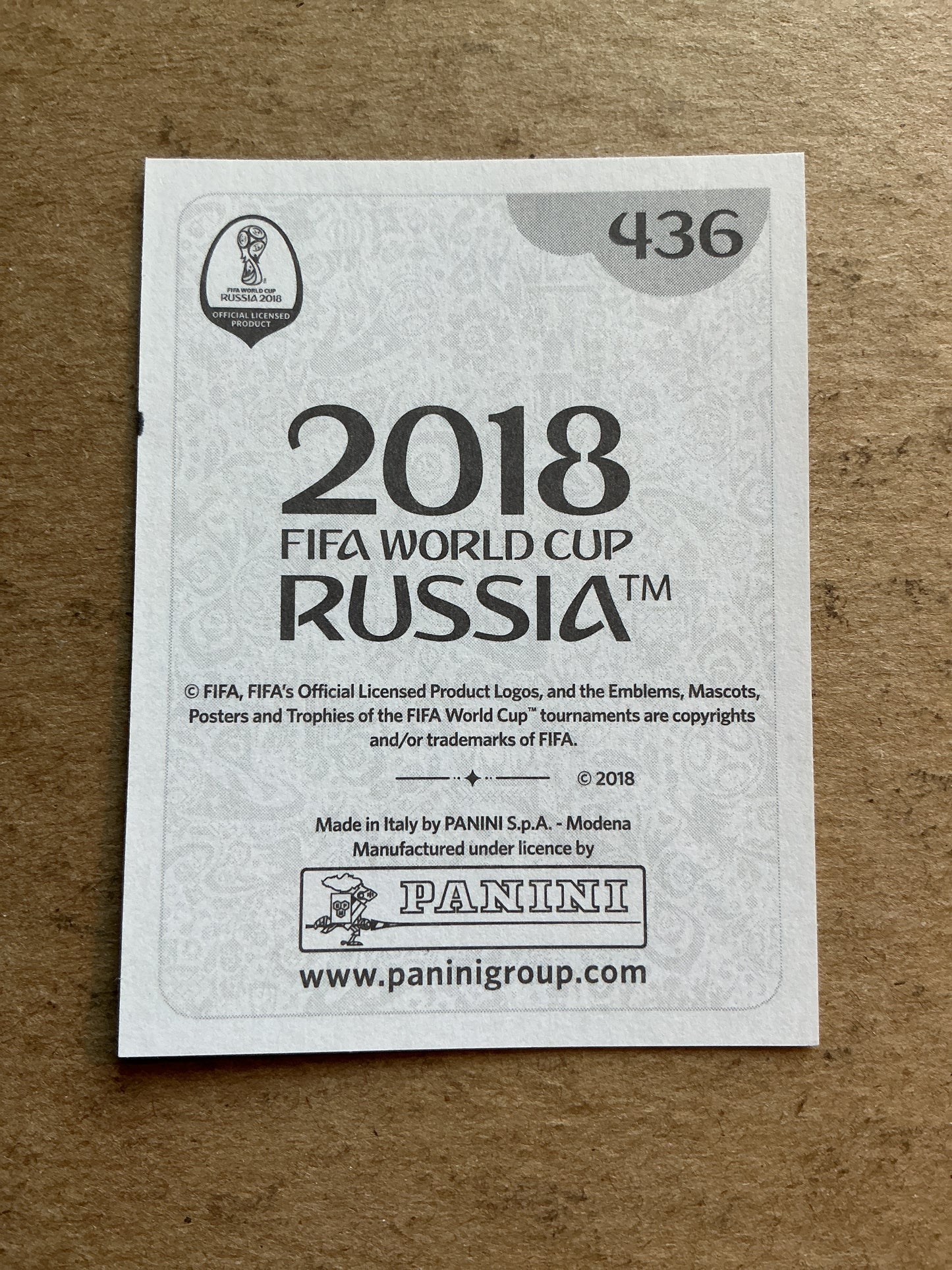 Antonio Rüdiger, Germany 🇩🇪 FIFA World Cup 2018 Panini hand signed