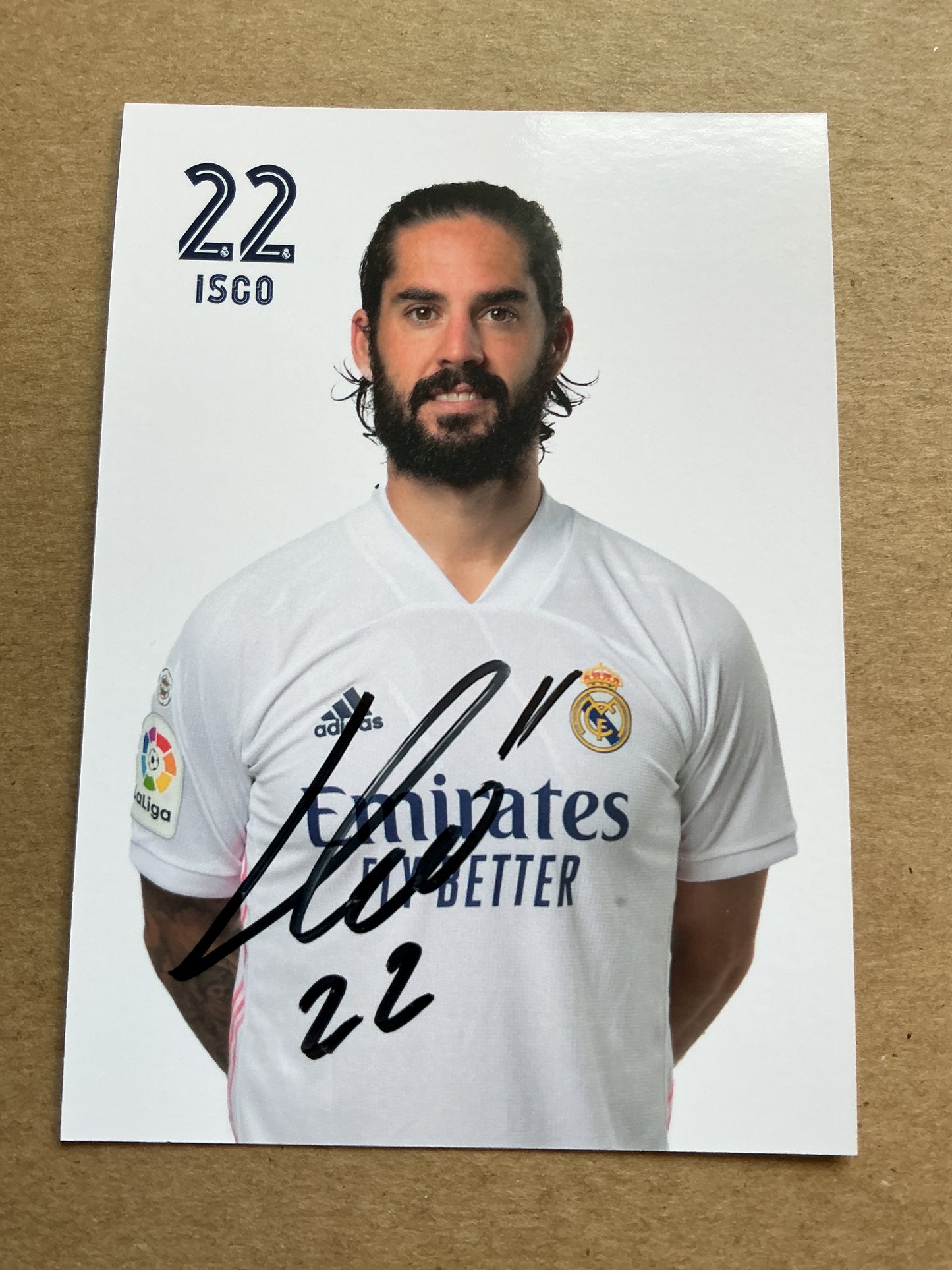 Isco, Spain 🇪🇸 Real Madrid 2020/21 hand signed