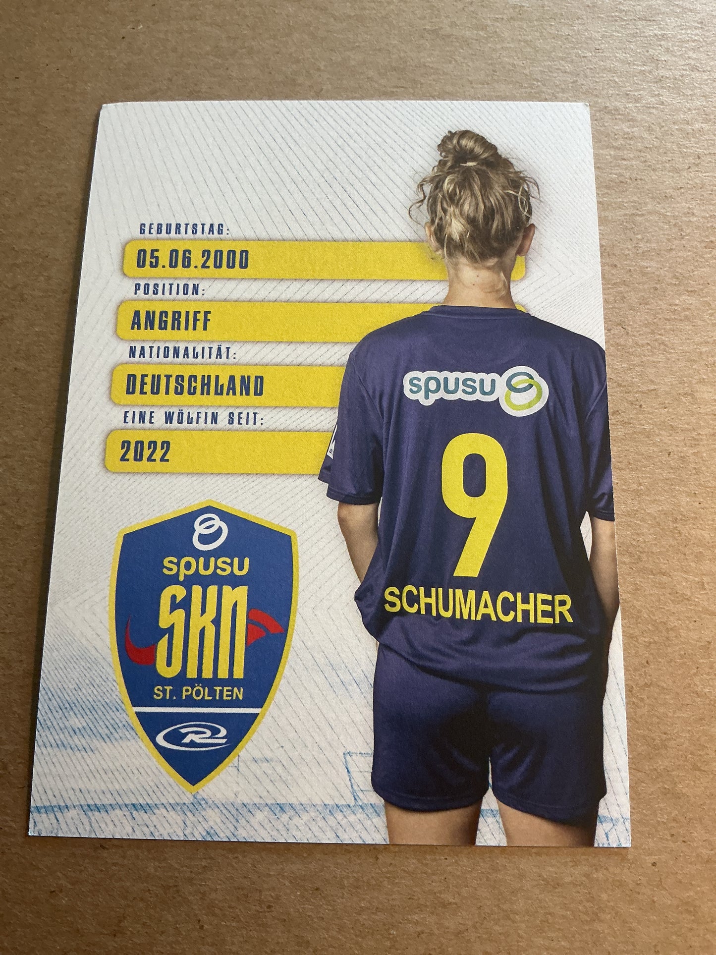 Rita Schumacher, Germany 🇩🇪 SKN St. Pölten 2024/25 hand signed