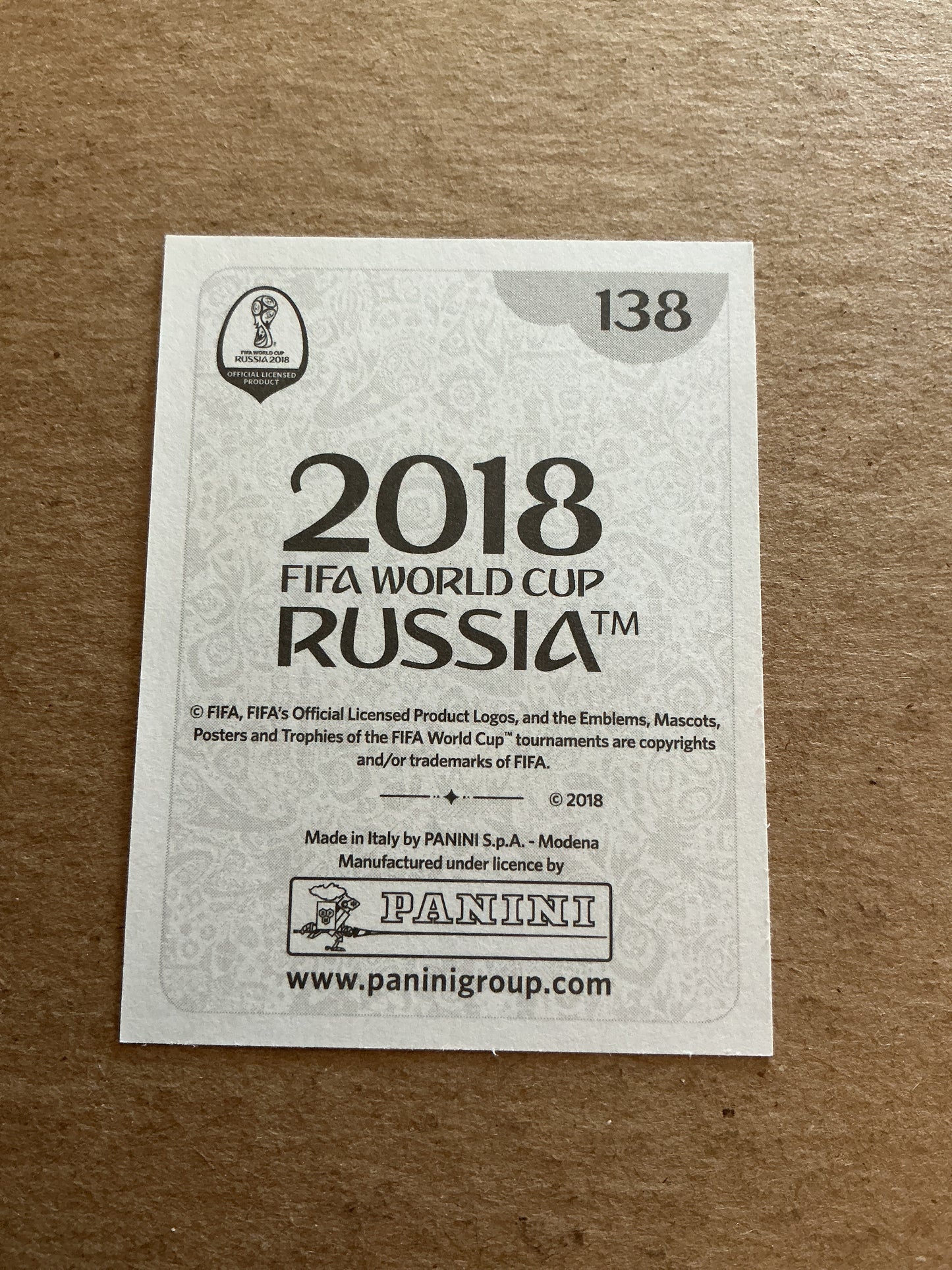 Gerard Pique, Spain 🇪🇸 FIFA World Cup 2018 Panini hand signed