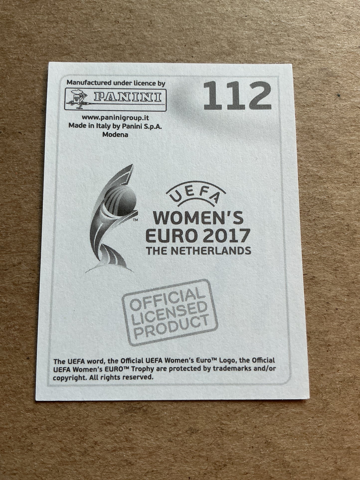 Svenja Huth, Germany 🇩🇪 FIFA Women’s Euro Cup 2017 Panini hand signed