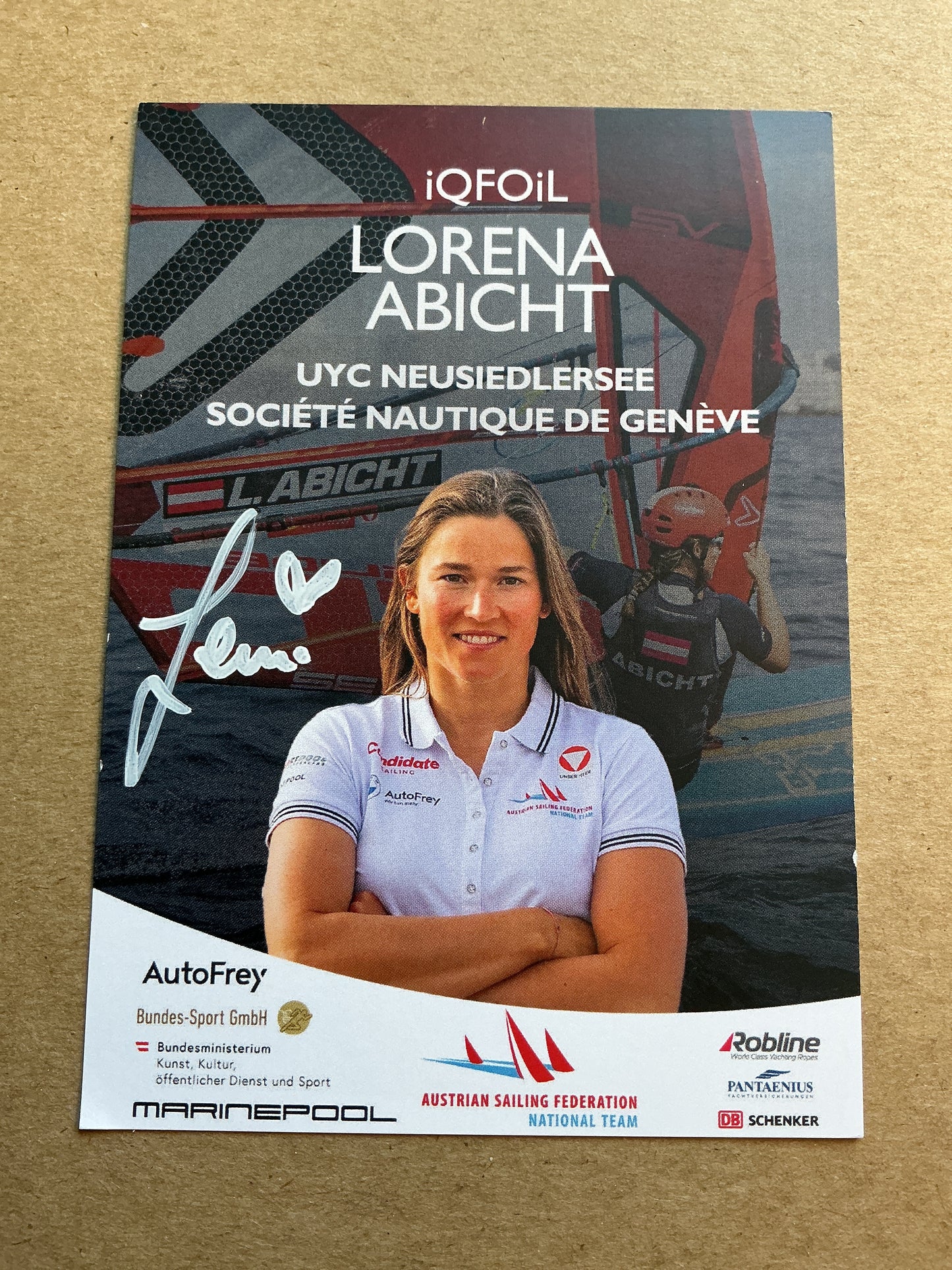 Lorena Abicht, Austria 🇦🇹 Sailing Summer Olympics 2024 hand signed