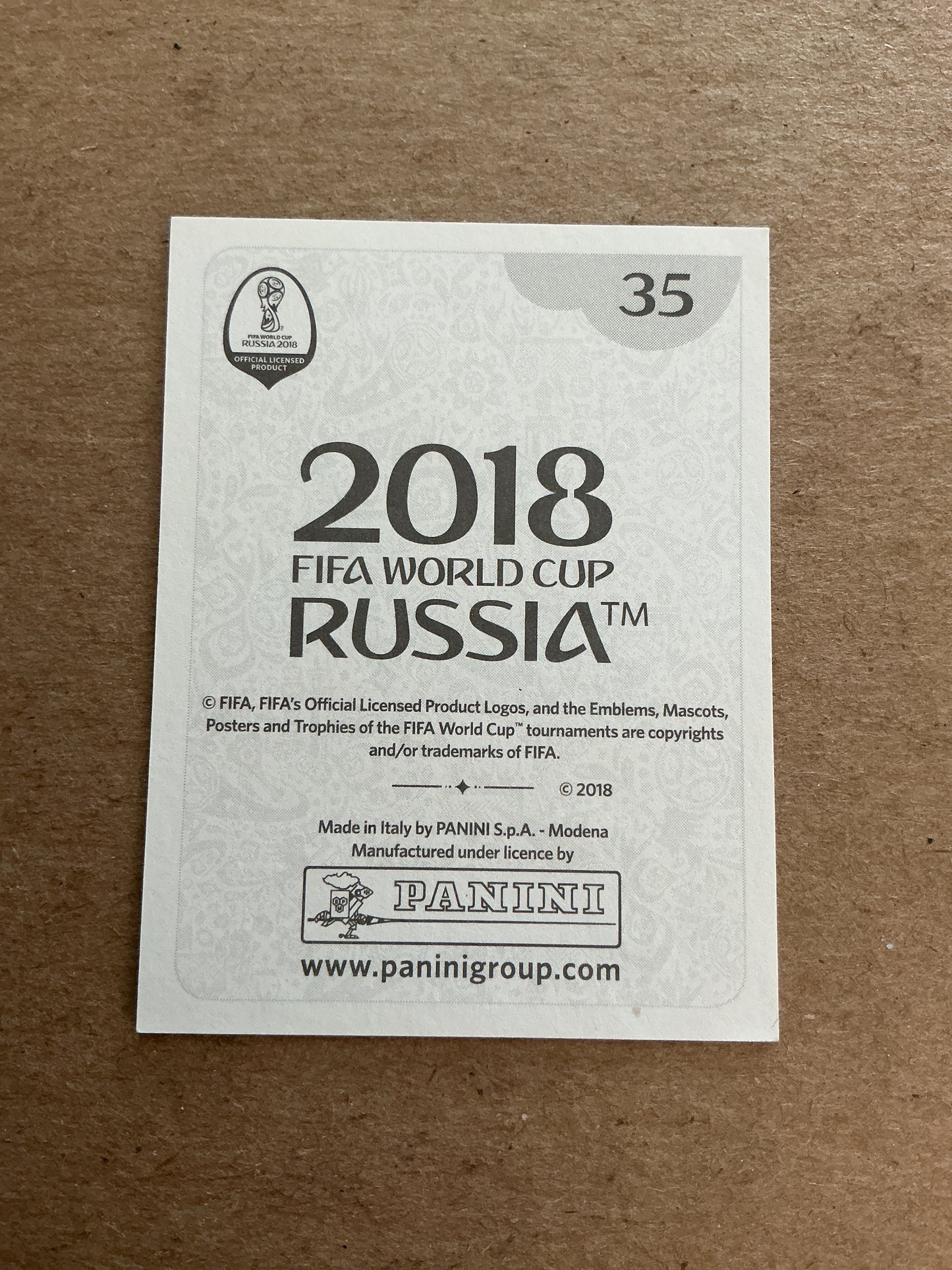 Igor Smolnikov, Russia 🇷🇺 FIFA World Cup 2018 Panini hand signed
