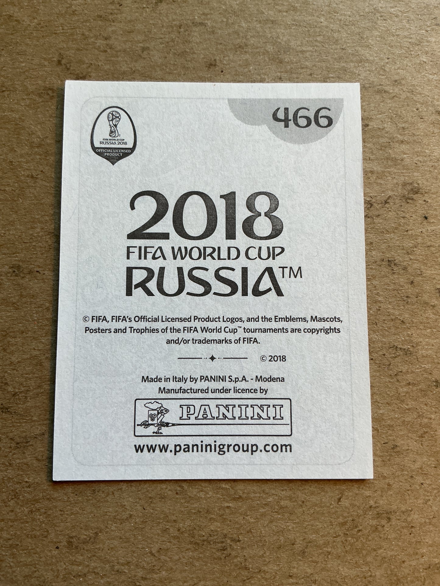 Jesús Corona, Mexico 🇲🇽 FIFA World Cup 2018 Panini hand signed