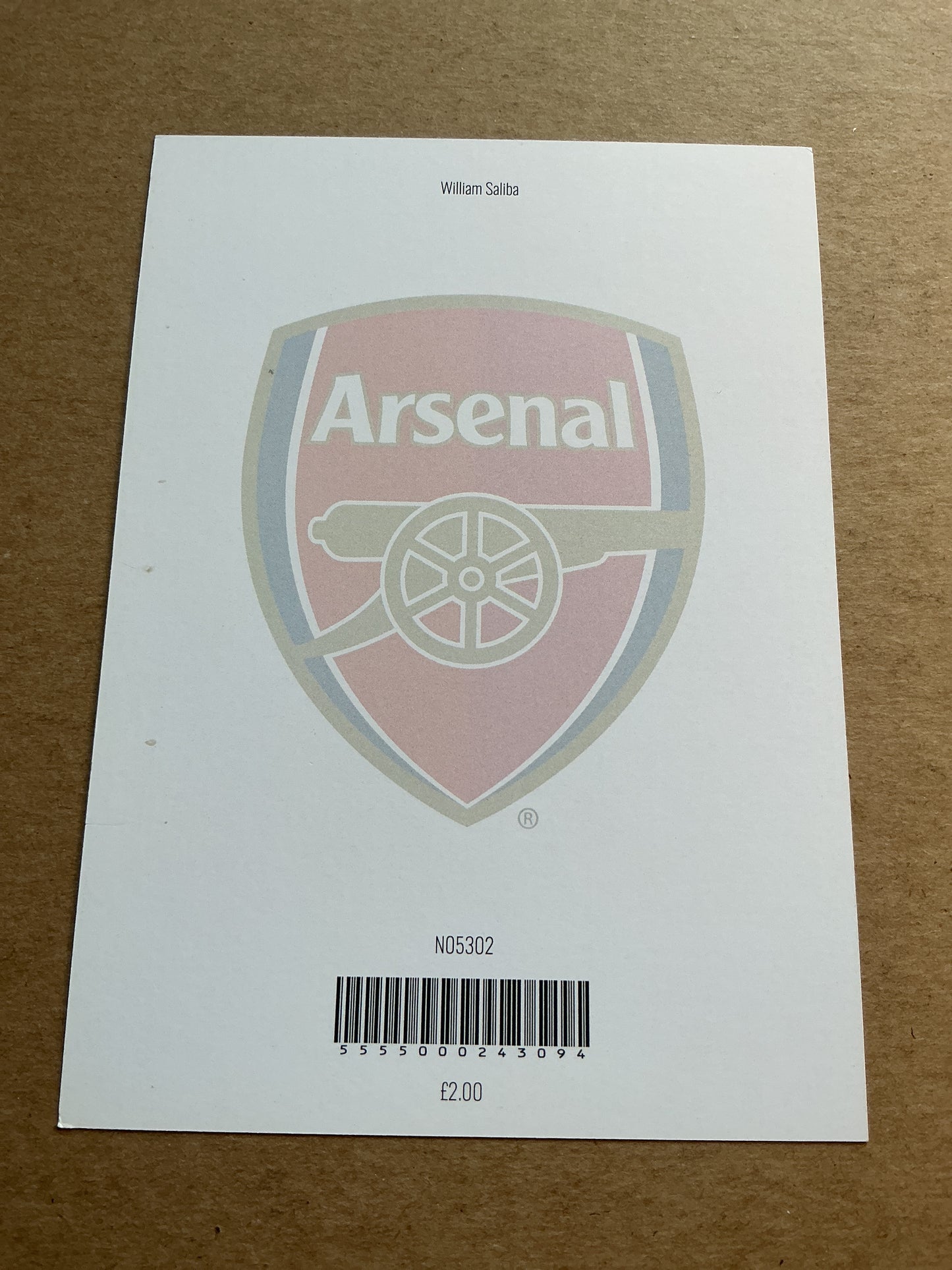 William Saliba, France 🇫🇷 Arsenal FC 2022/23 hand signed