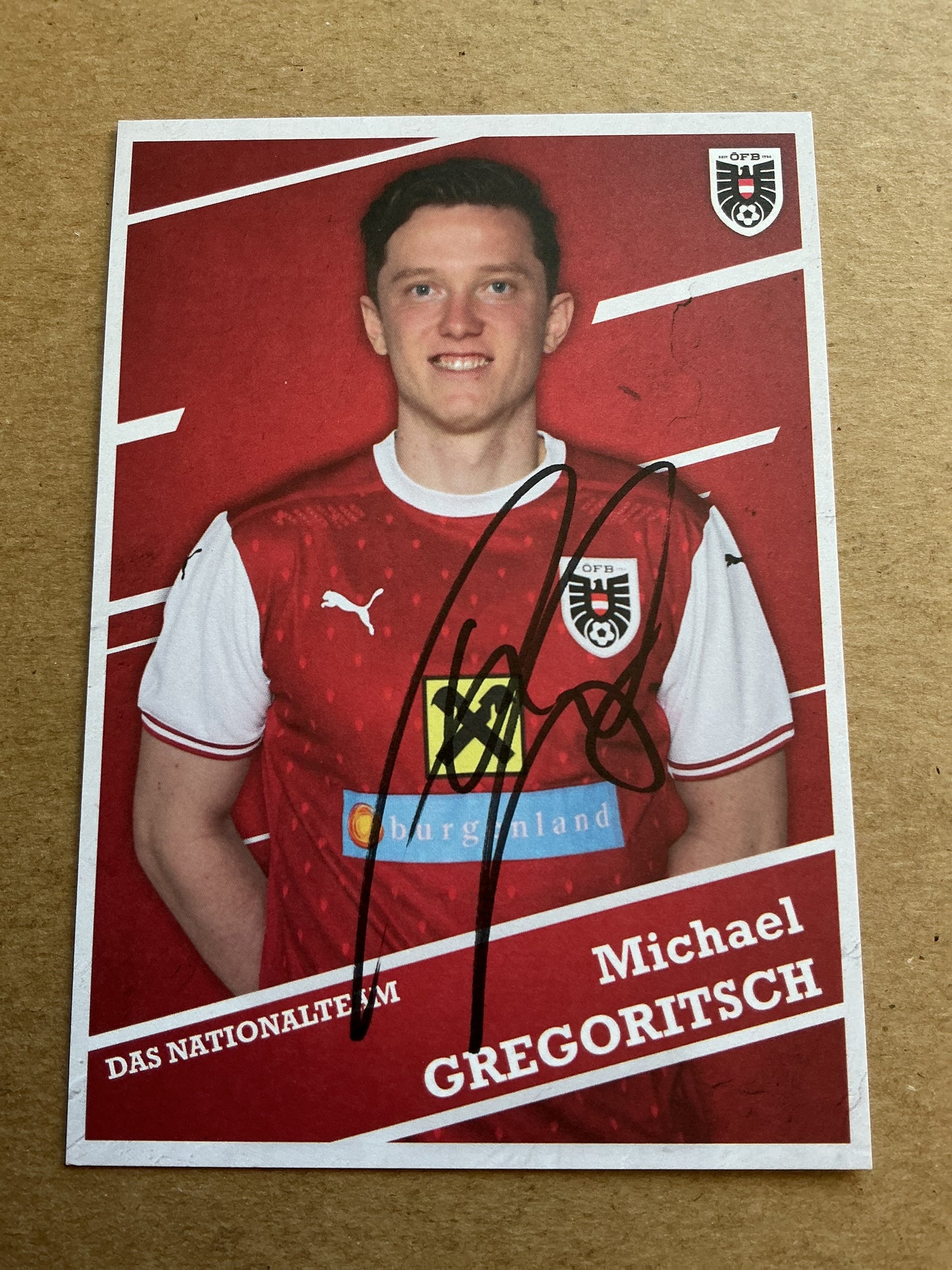 Michael Gregoritsch, Austria 🇦🇹 2021 hand signed