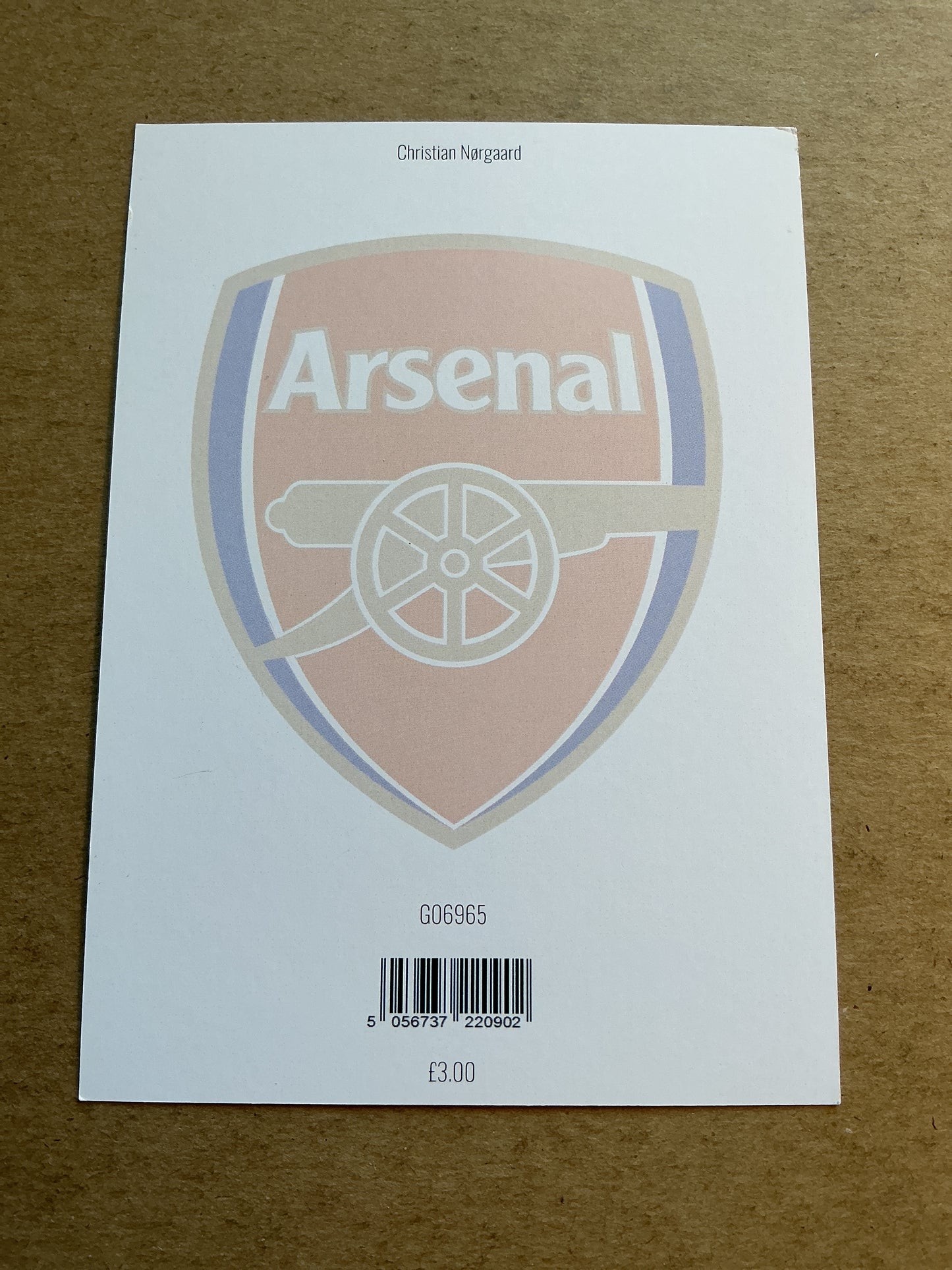 Christian Nørgaard, Denmark 🇩🇰 Arsenal FC 2025/26 hand signed