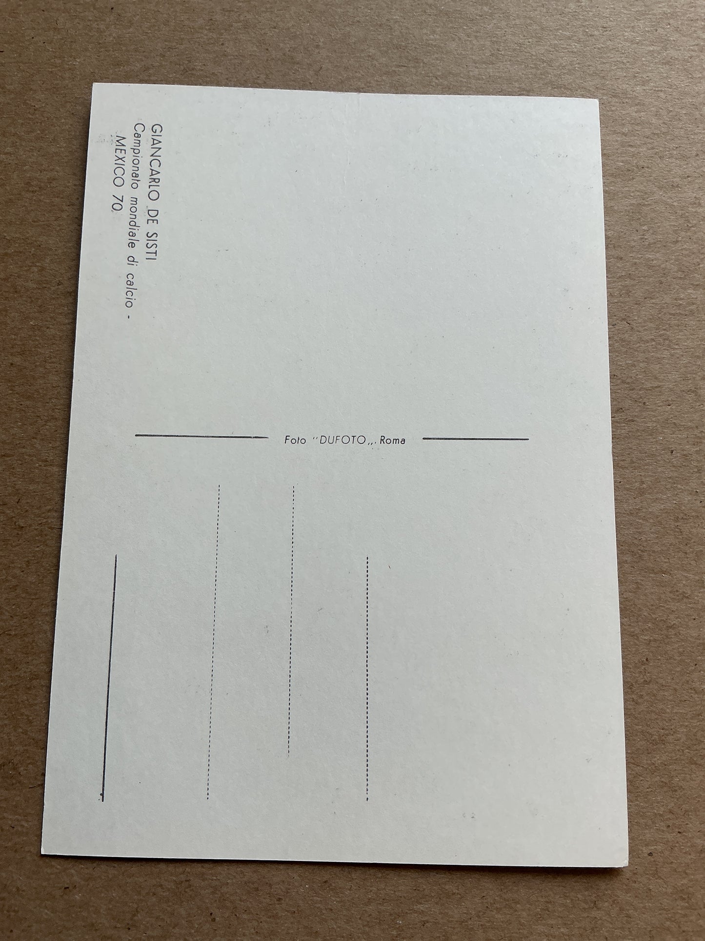 Giancarlo de Sisti, Italy 🇮🇹 FIFA World Cup 1970 ACF Fiorentina hand signed