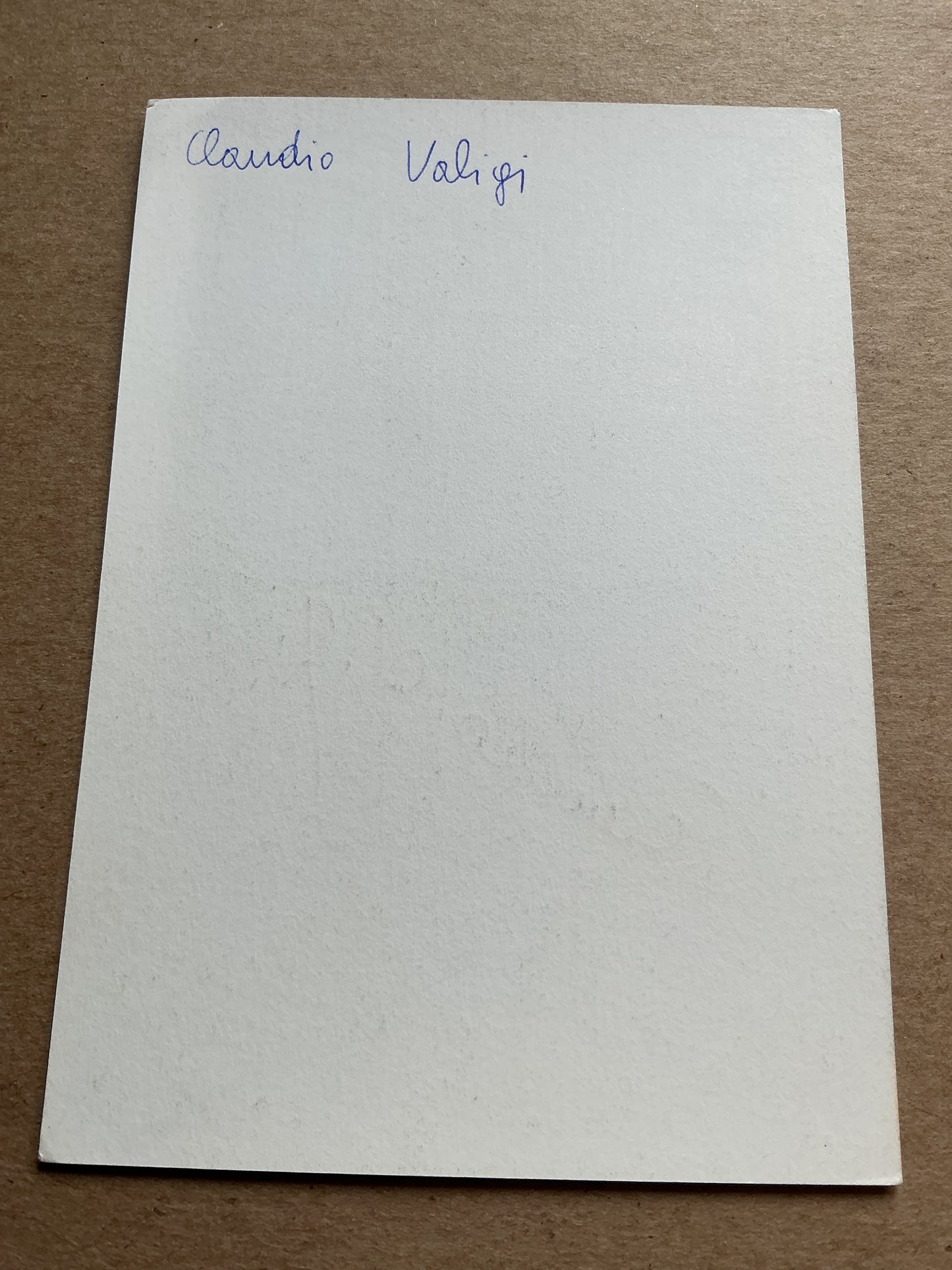 Claudio Valigi, Italy ๐ฎ๐น AS Roma 1982/83 hand signed
