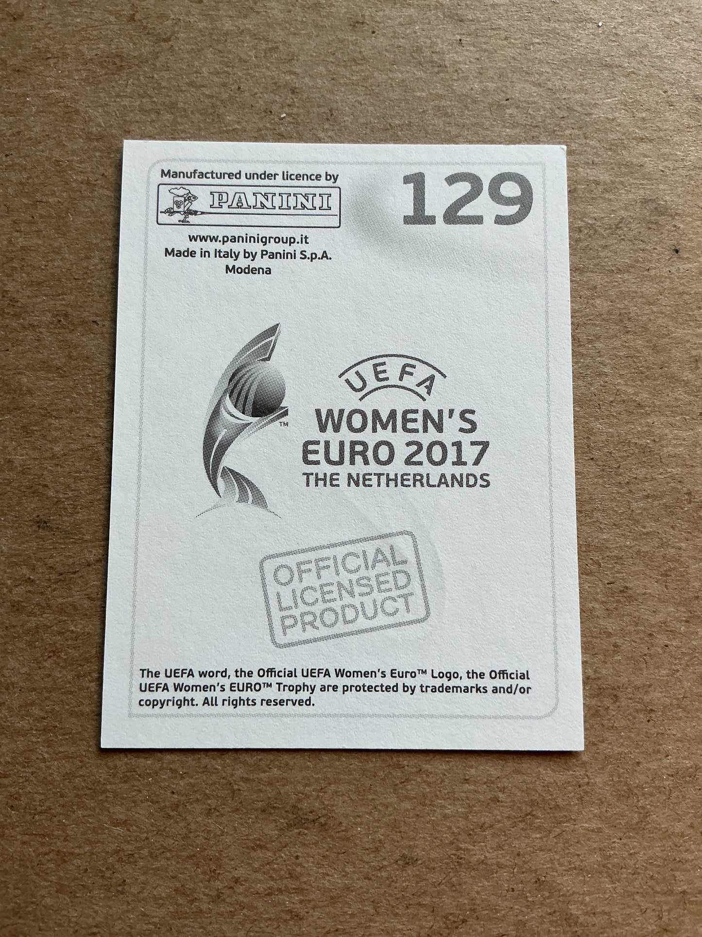 Kosovare Asllani, Sweden 🇸🇪 FIFA Women’s Euro Cup 2017 Panini hand signed