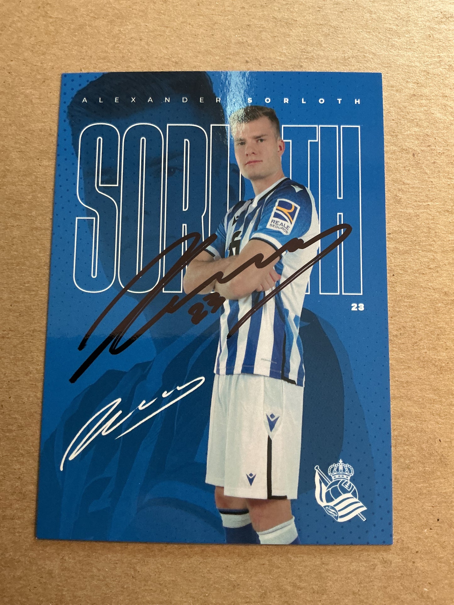 Alexander Sørloth, Norway 🇳🇴 Real Sociedad 2021/22 hand signed