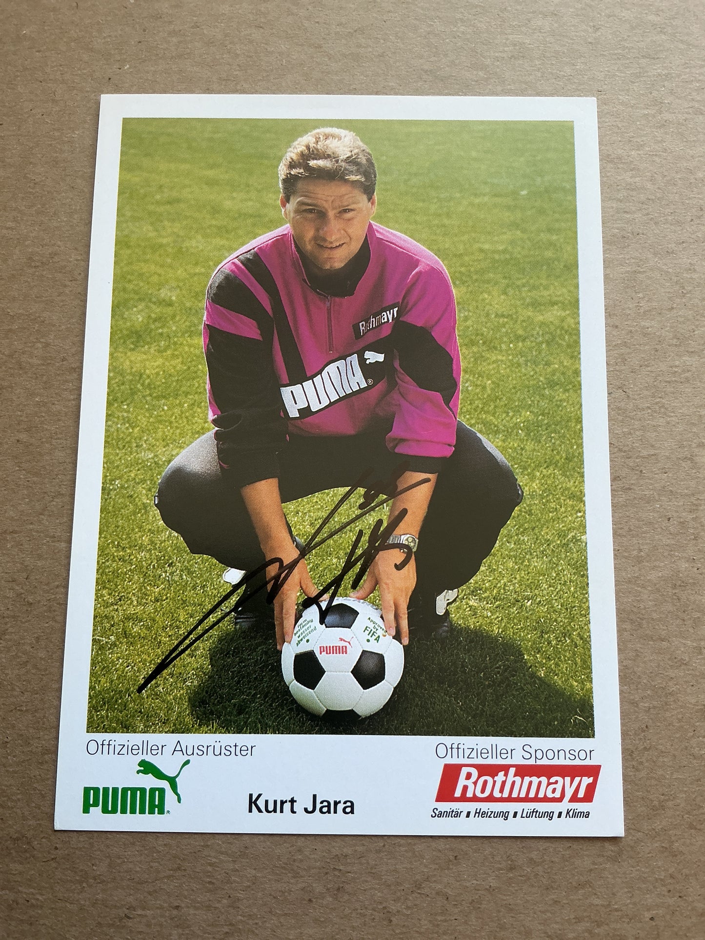 Kurt Jara, Austria 🇦🇹 FC Zürich 1992/93 hand signed