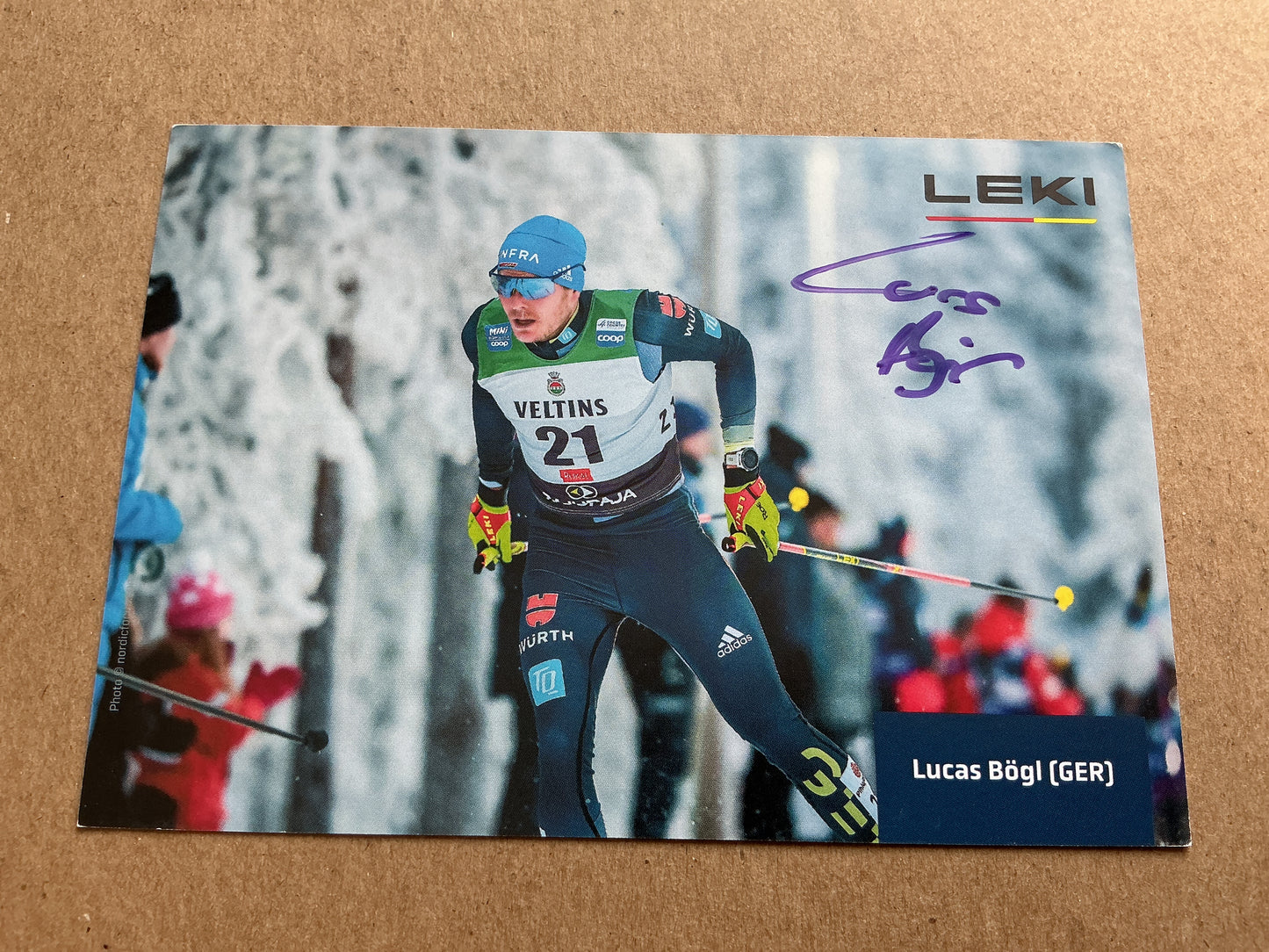 Lucas Bögl, Germany 🇩🇪 Cross Country 2024/25 hand signed
