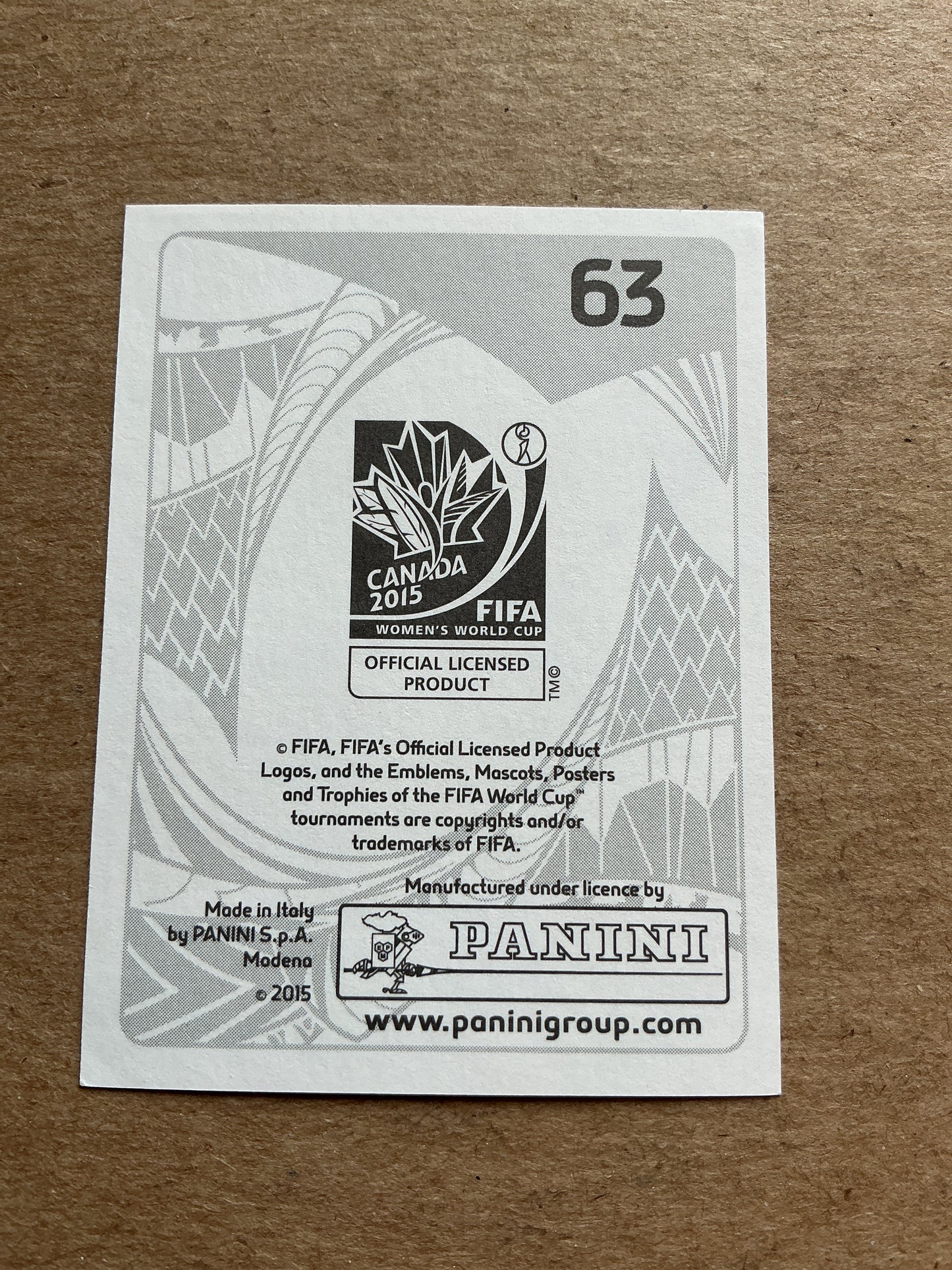 Erin Nayler, New Zealand 🇳🇿 FIFA Women’s World Cup 2015 Panini hand signed