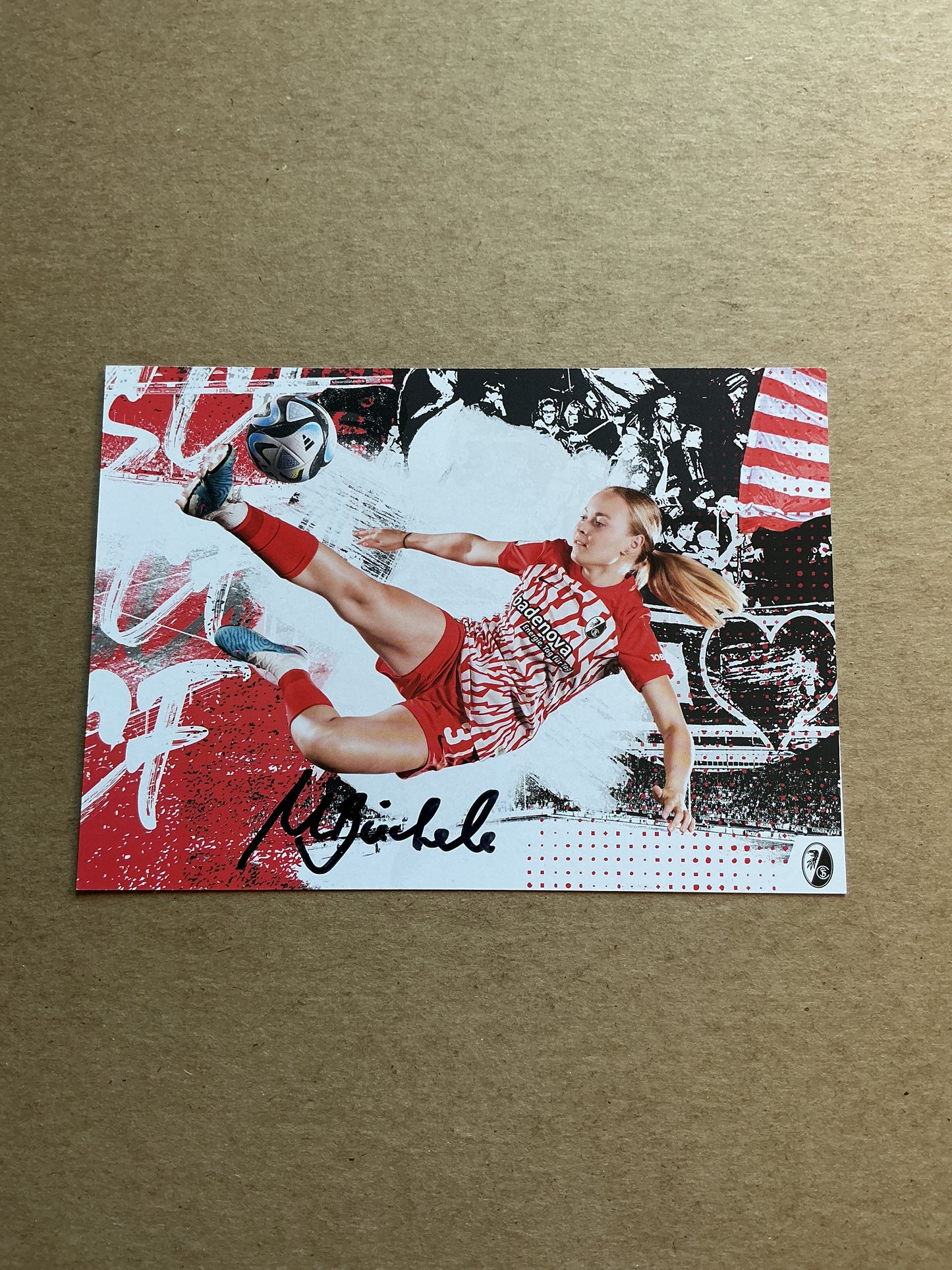 Mia Büchele, Germany 🇩🇪 SC Freiburg 2023/24 hand signed