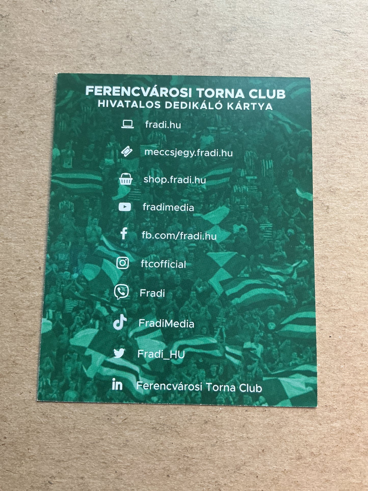 Željko Gavrić, Serbia 🇷🇸 Ferencvaros TC 2021/22 hand signed