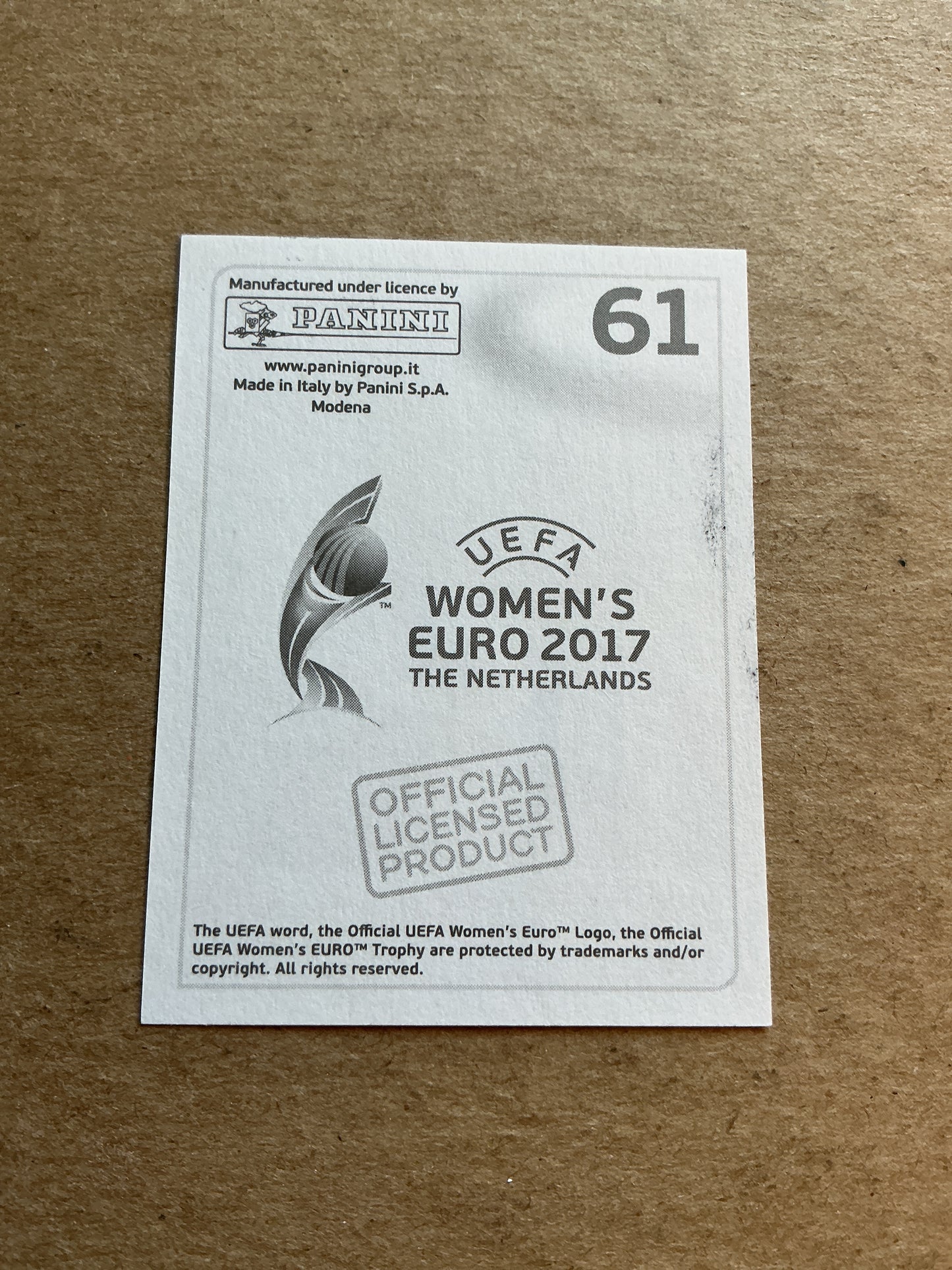 Maja Kildemoes, Denmark 🇩🇰 FIFA Women’s Euro Cup 2017 Panini hand signed
