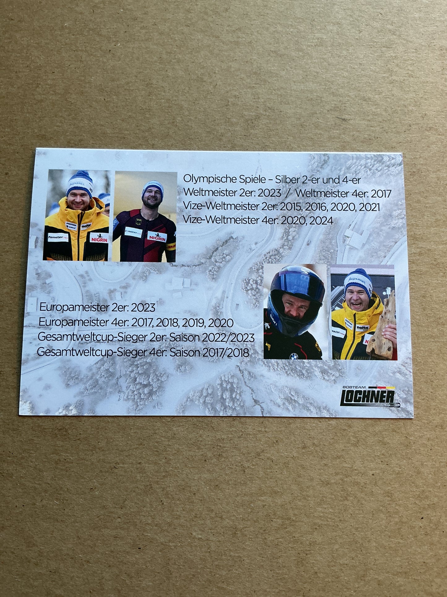 Johannes Lochner, Germany 🇩🇪 Bobsledd Winter Sports 2024/25 hand signed