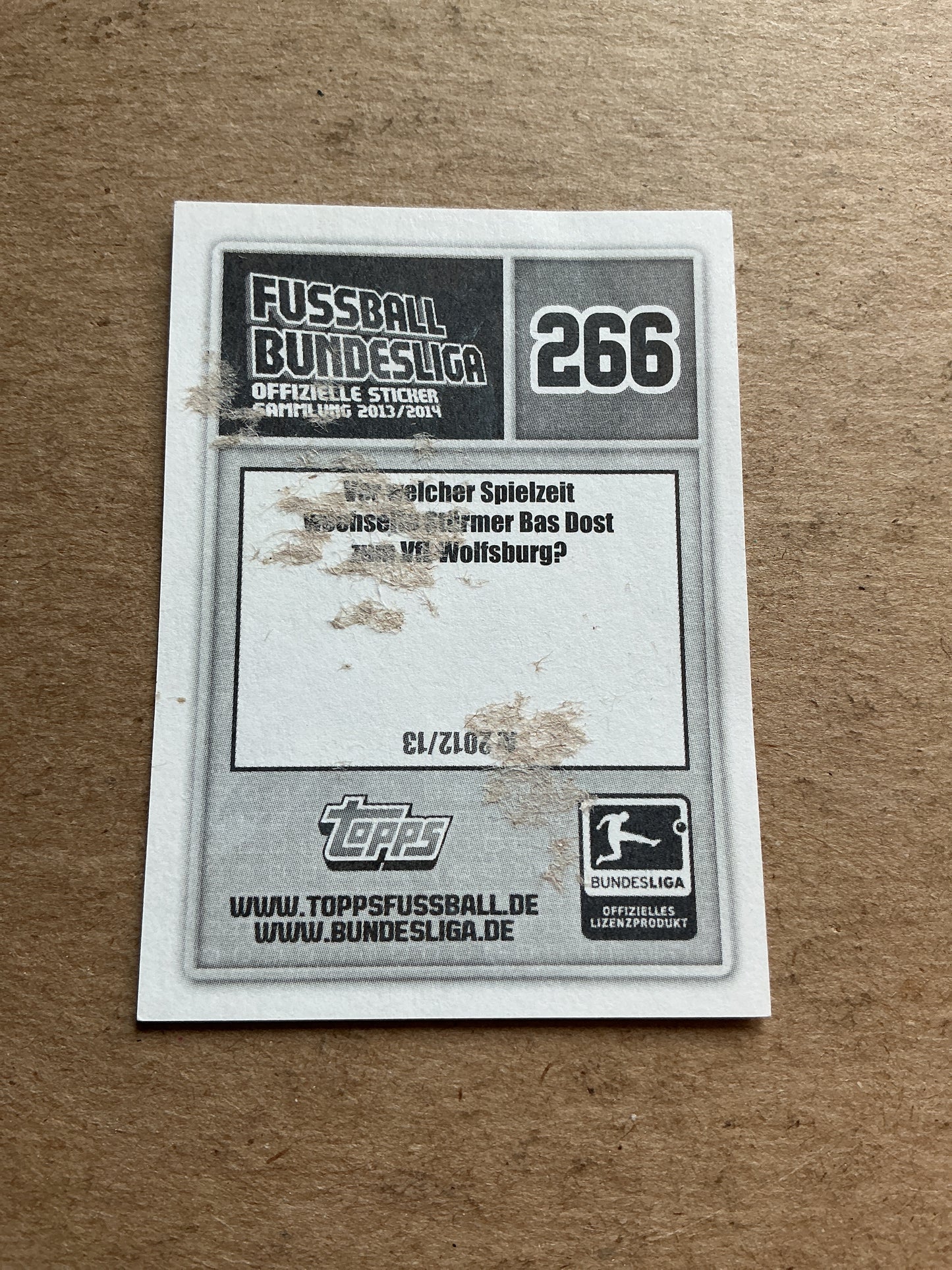 Luiz Gustavo, Brazil π§π· VfL Wolfsburg 2013/14 Topps hand signed