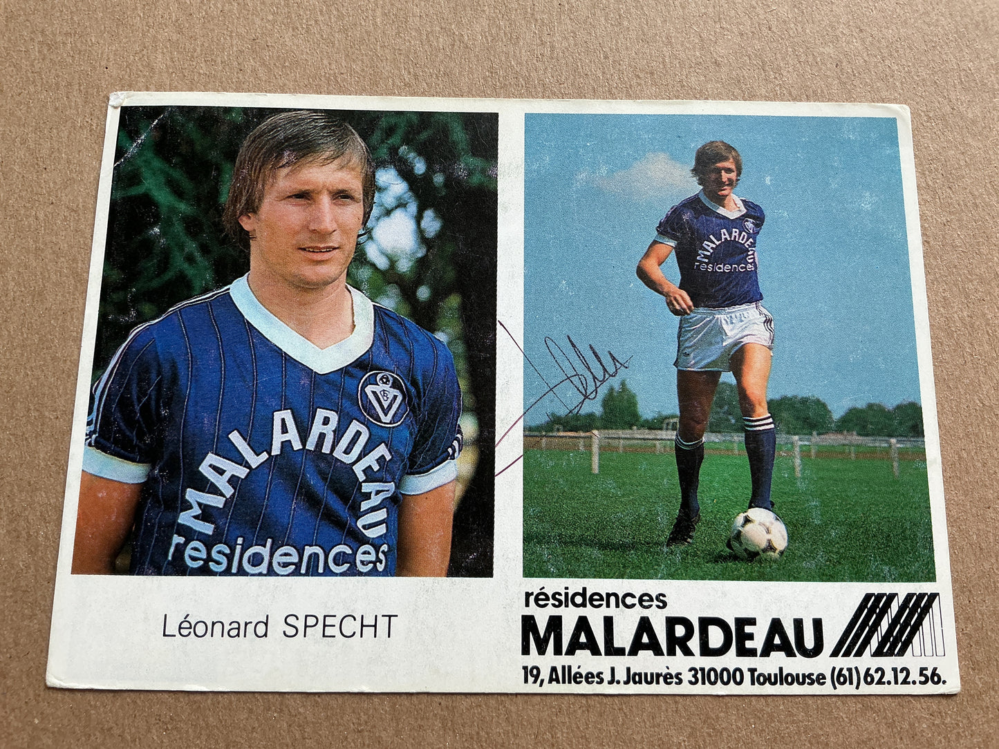 Leonard Specht, France 🇫🇷 Girondins Bordeaux 1982/83 hand signed