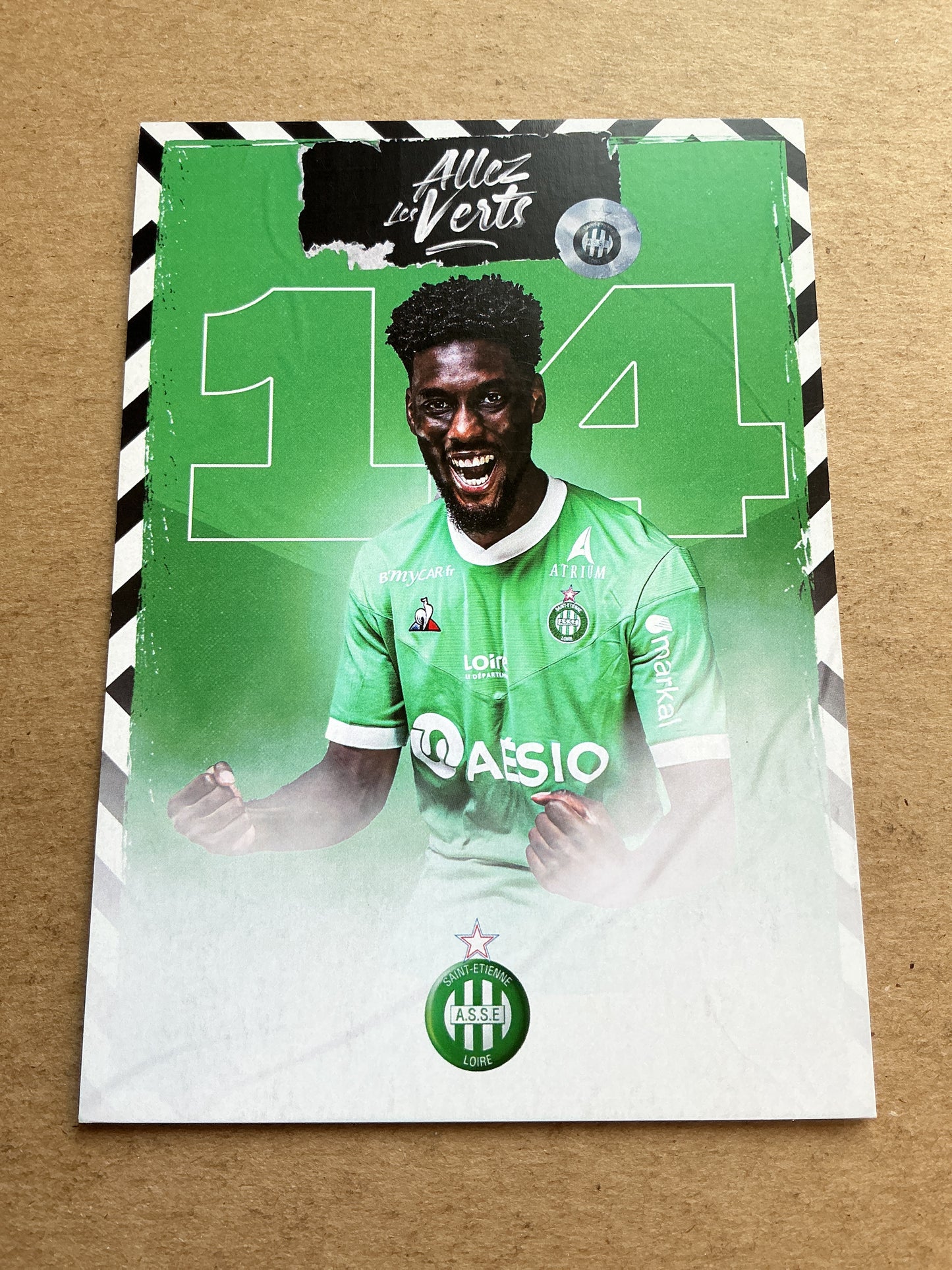 Jean-Philippe Krasso, Ivory Coast 🇨🇮 AS Saint-Étienne 2020/21 hand signed