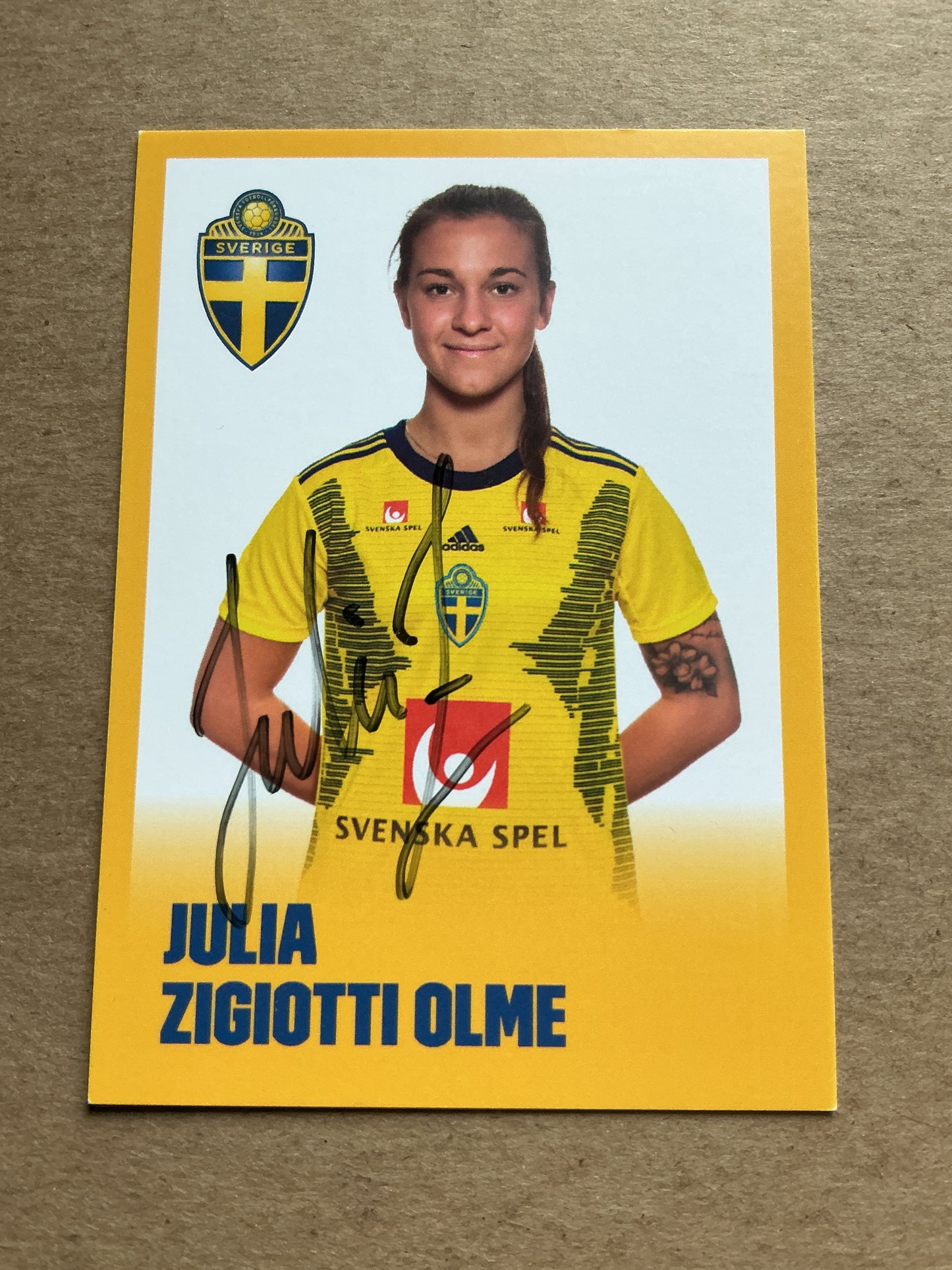Julia Zigiotti Olme, Sweden 🇸🇪 UEFA Women’s Euro 2022 hand signed