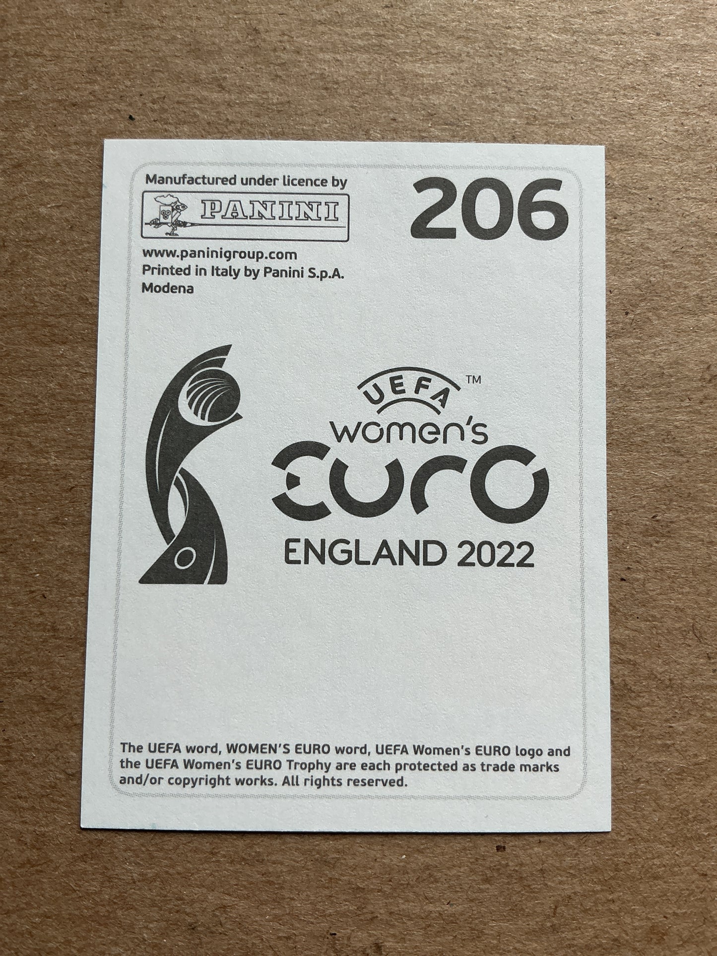 Lynn Wilms, Netherlands 🇳🇱 UEFA Women’s Euro Cup 2022 Panini hand signed