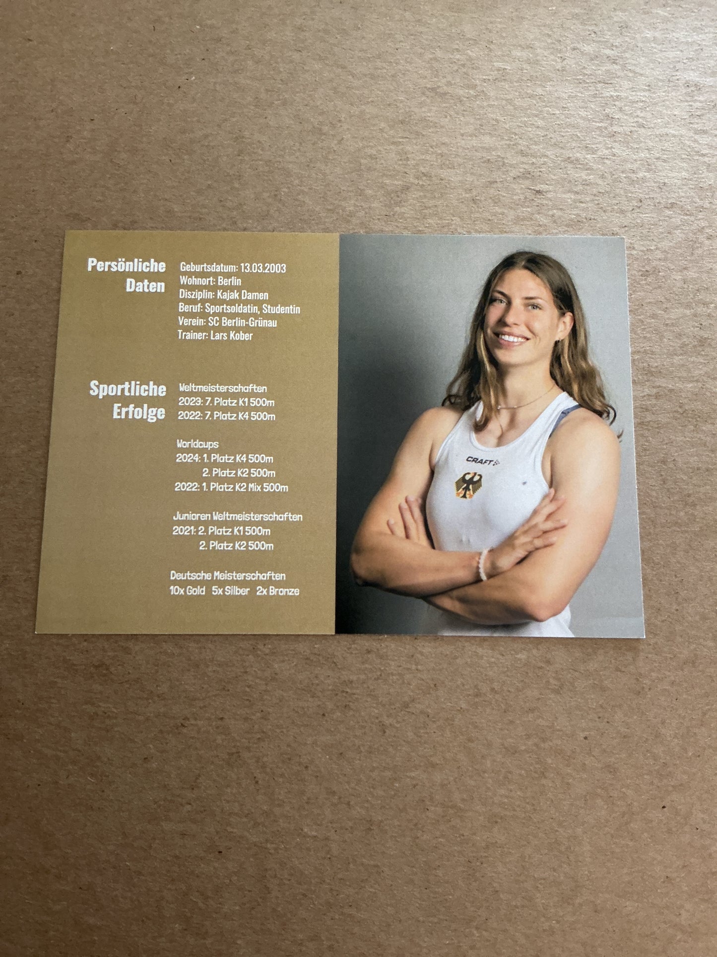 Pauline Jagsch, Germany 🇩🇪 Canoeing Summer Olympics 2024 hand signed