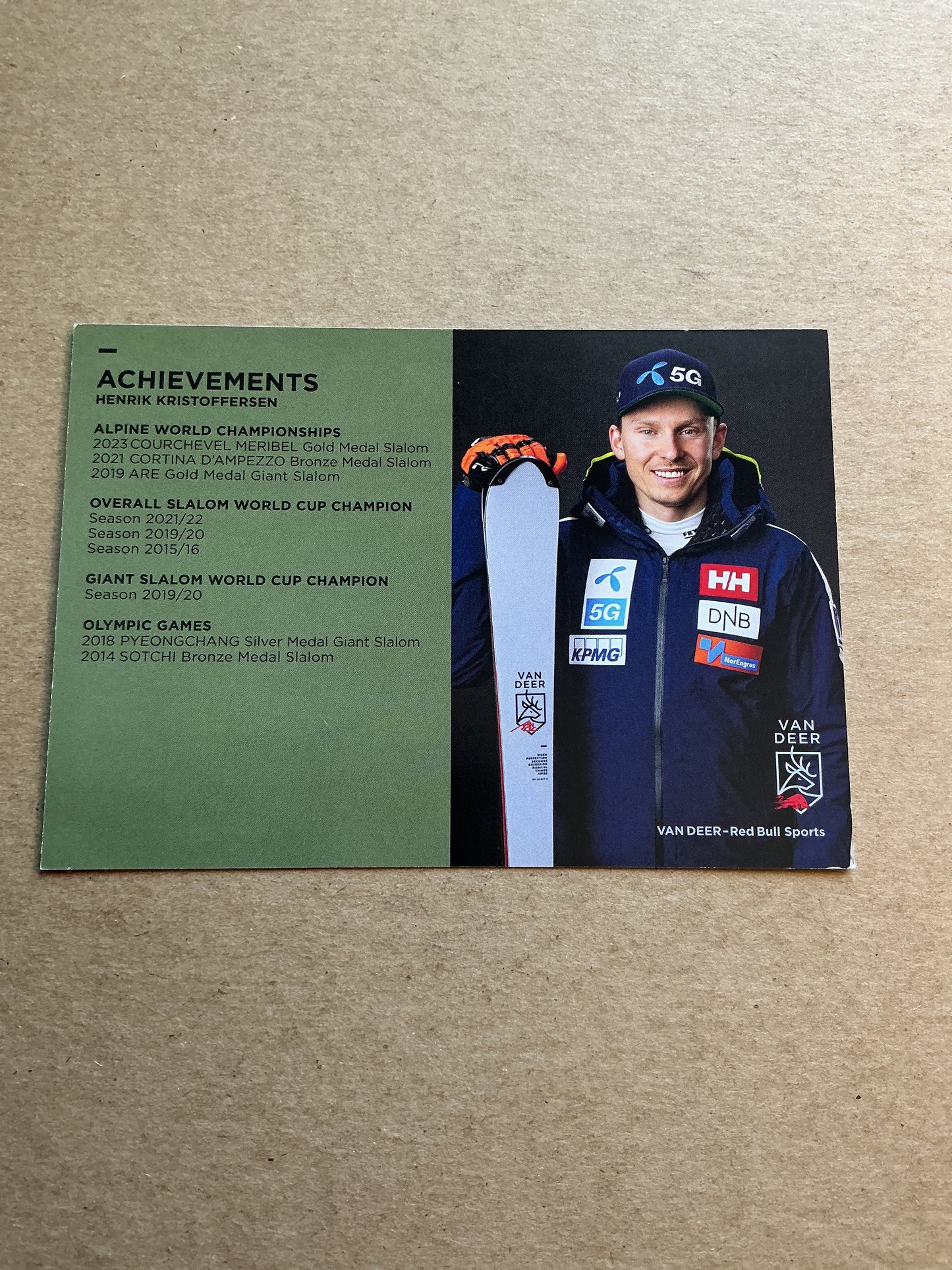 Henrik Kristoffersen, Norway 🇳🇴 Alpine Winter Sports 2024/25 hand signed