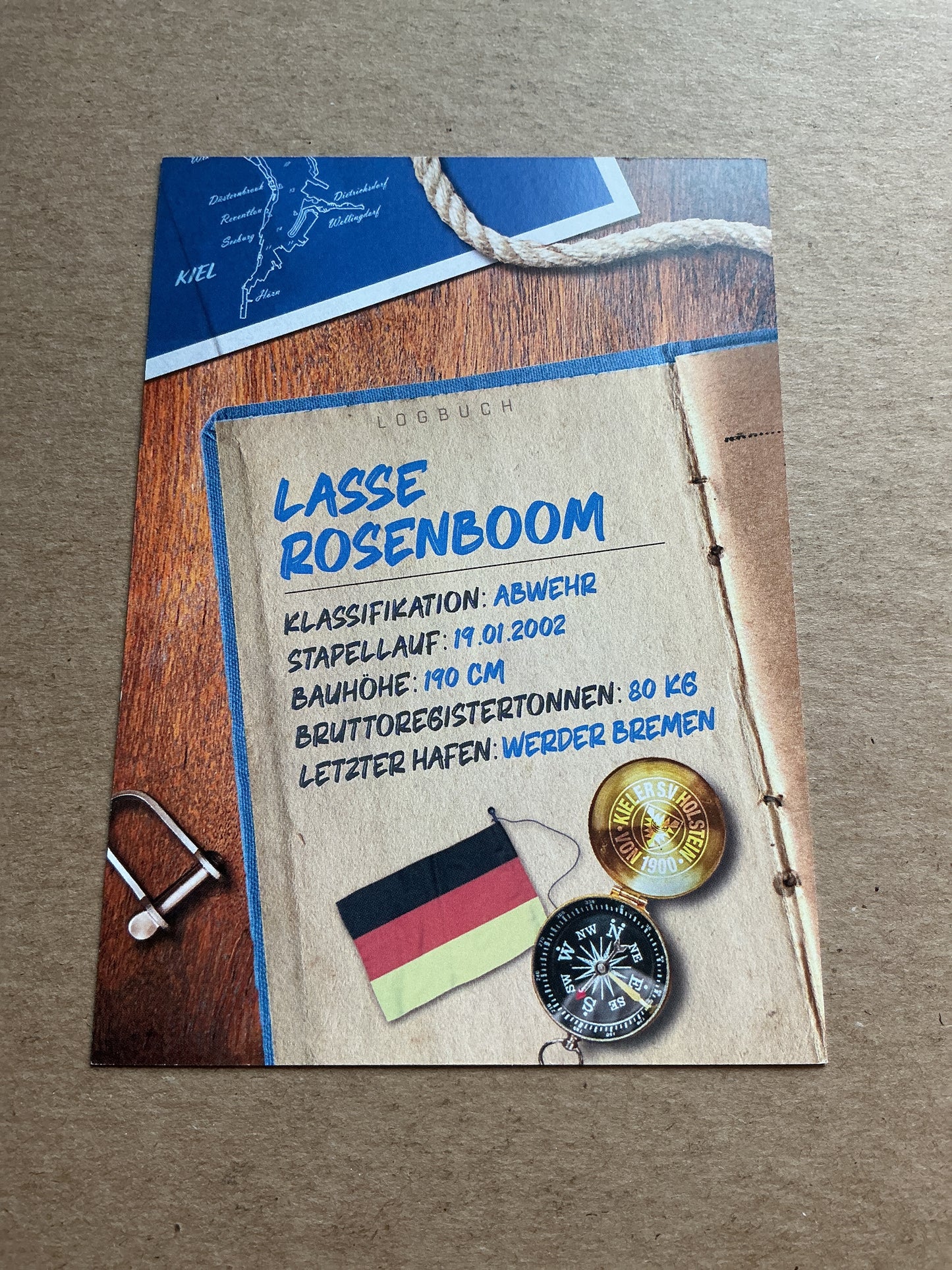 Lasse Rosenboom, Germany 🇩🇪 Holstein Kiel 2024/25 hand signed