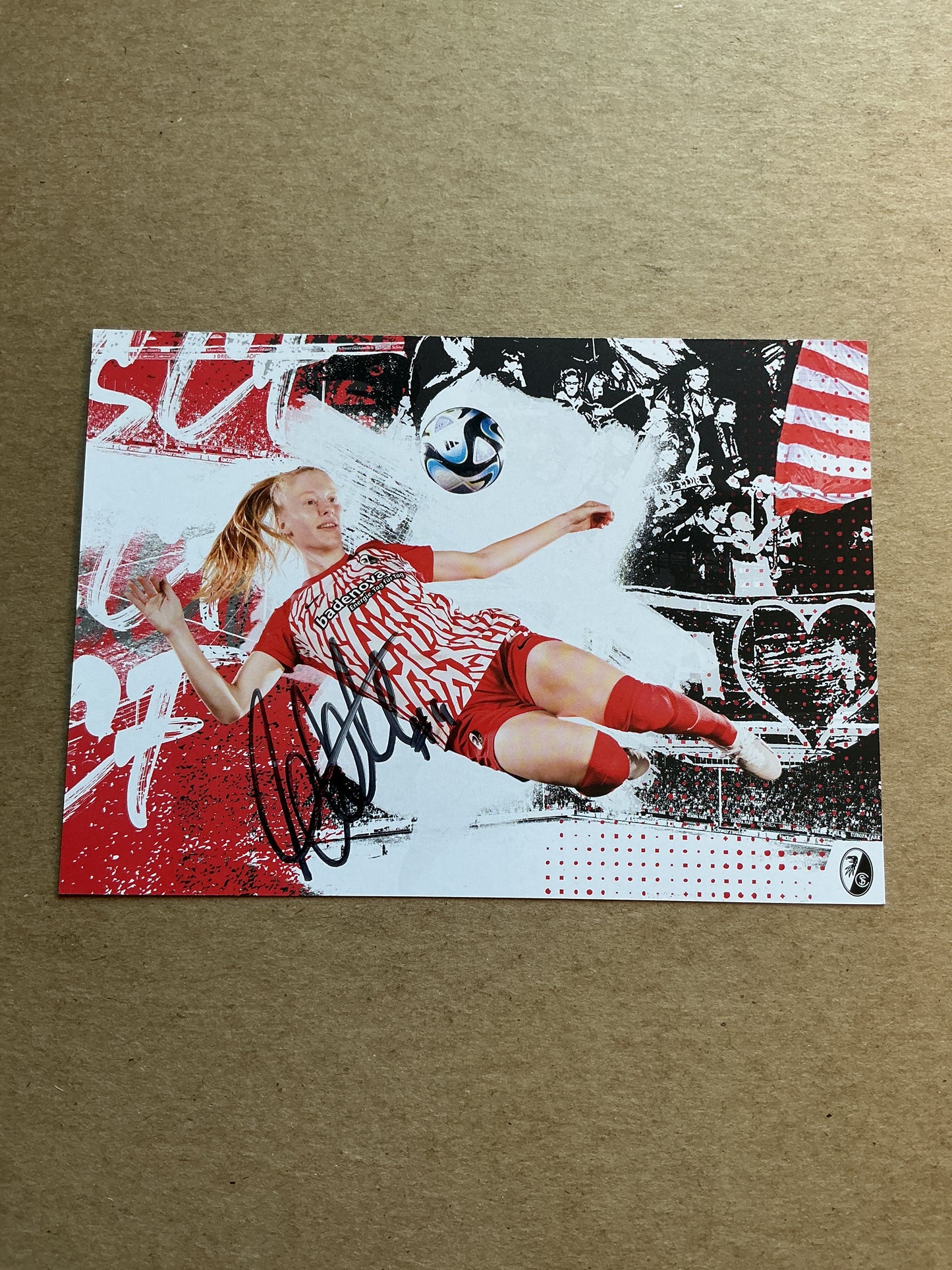 Meret Felde, Germany 🇩🇪 SC Freiburg 2023/24 hand signed