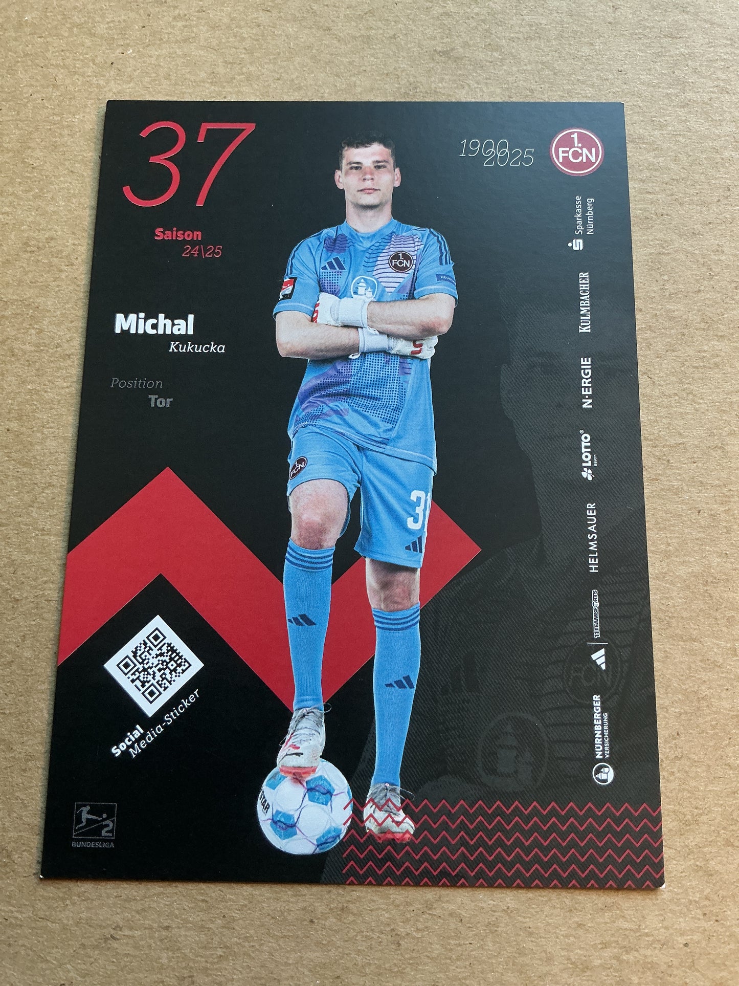 Michal Kukucka, Slovakia 🇸🇰 1.FC Nürnberg 2024/25 hand signed