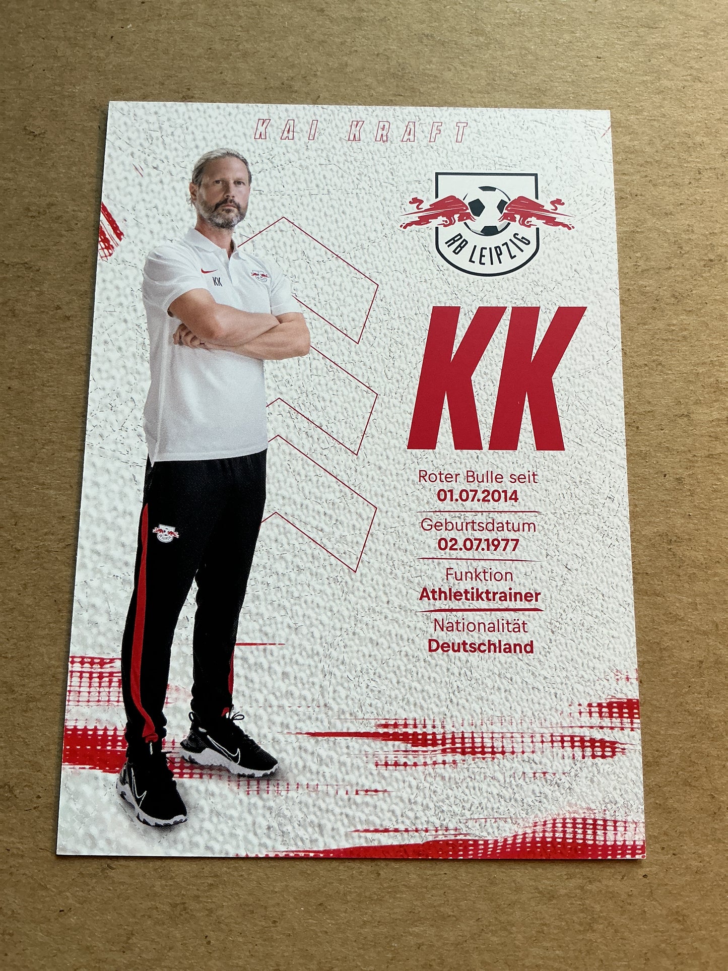 Kai Kraft, Germany π©πͺ RB Leipzig 2021/22 hand signed