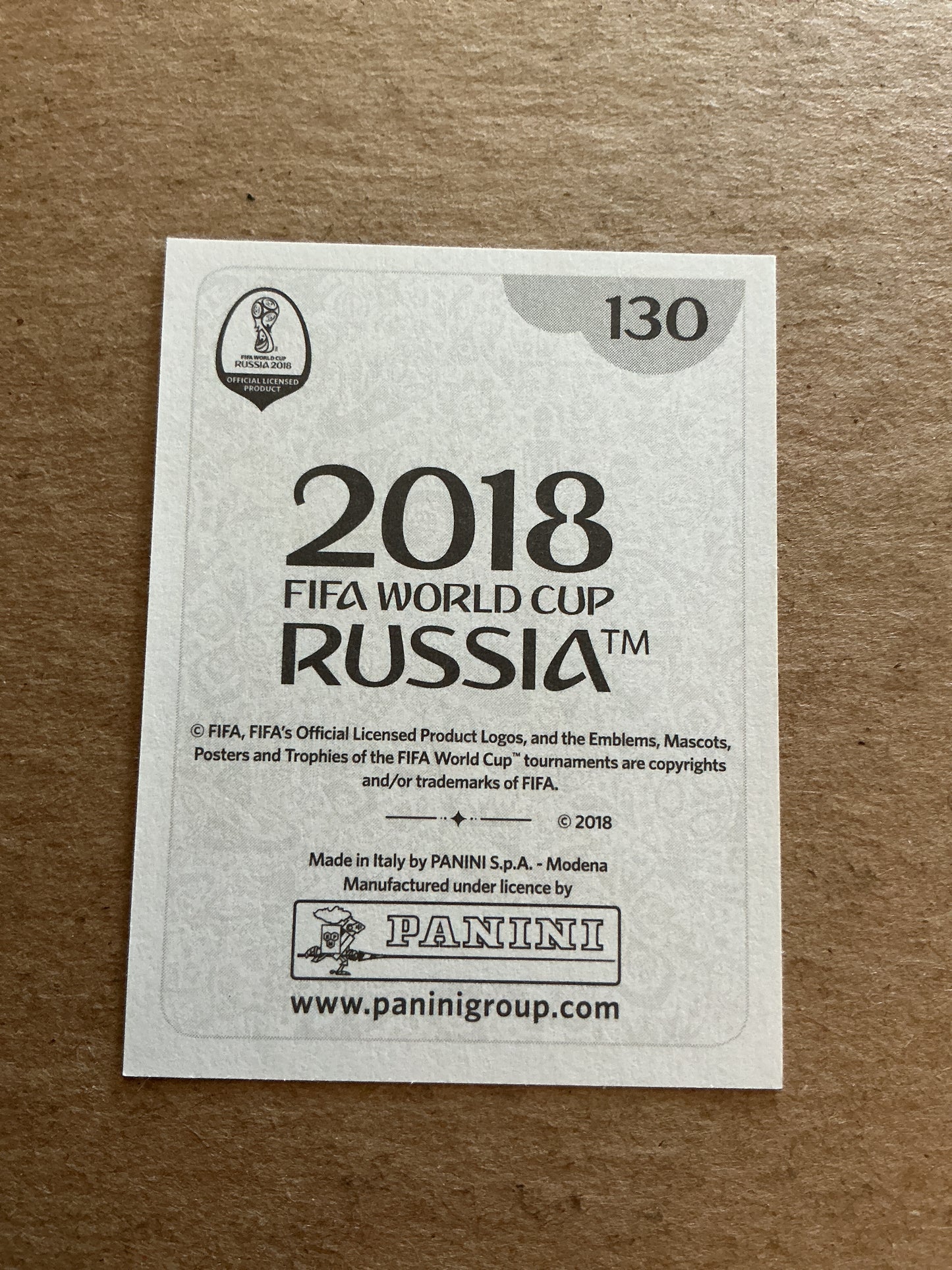 Cristiano Ronaldo, Portugal 🇵🇹 FIFA World Cup 2018 Panini hand signed