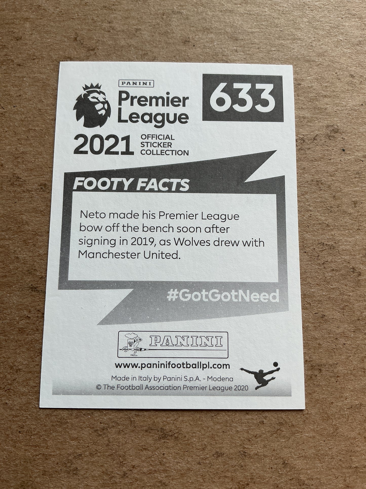 Pedro Neto, Portugal šµš¹ Wolverhampton Wanderers 2021 Panini hand signed