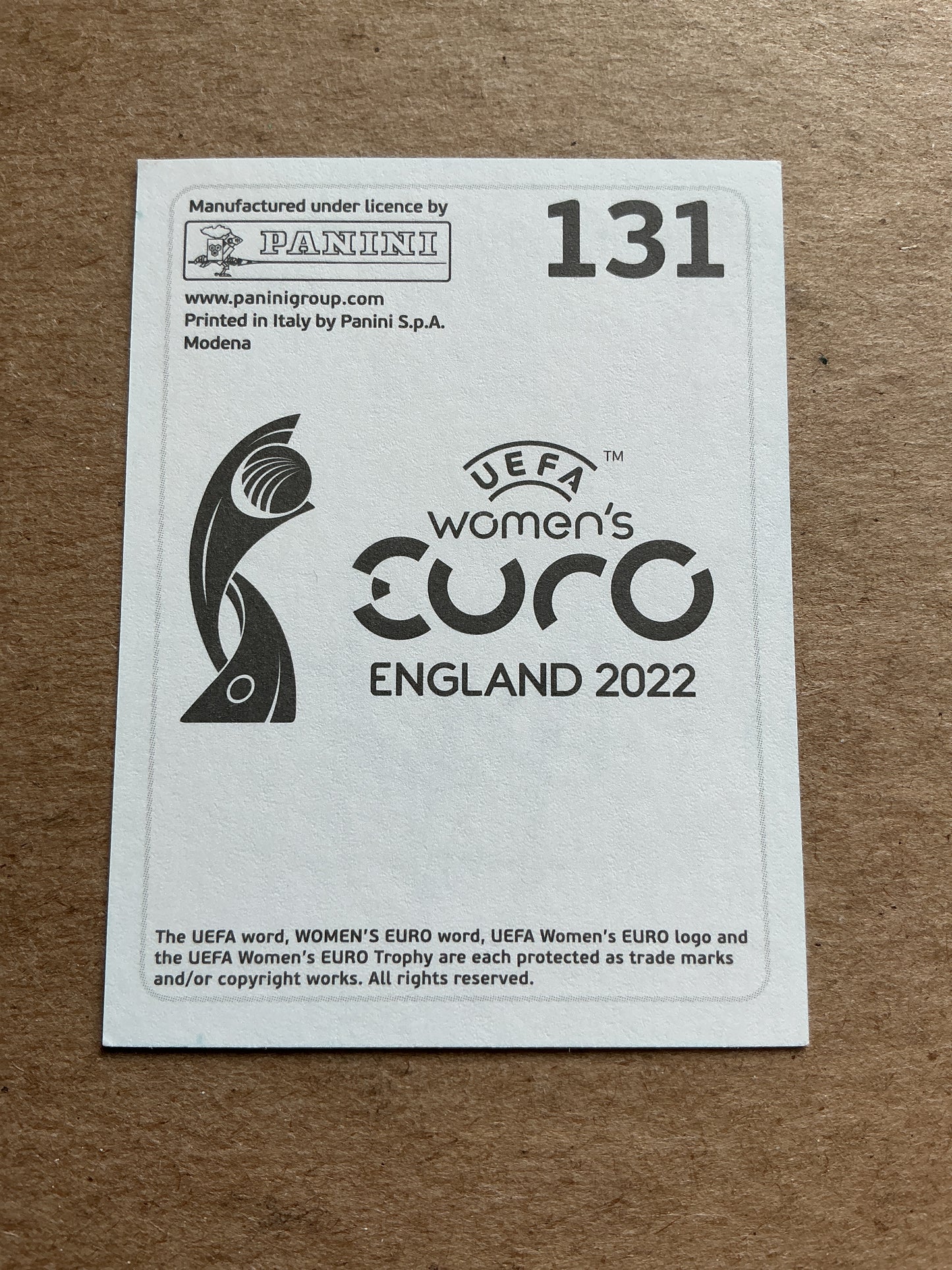 Lina Magull, Germany 🇩🇪 UEFA Women’s Euro Cup 2022 Panini hand signed