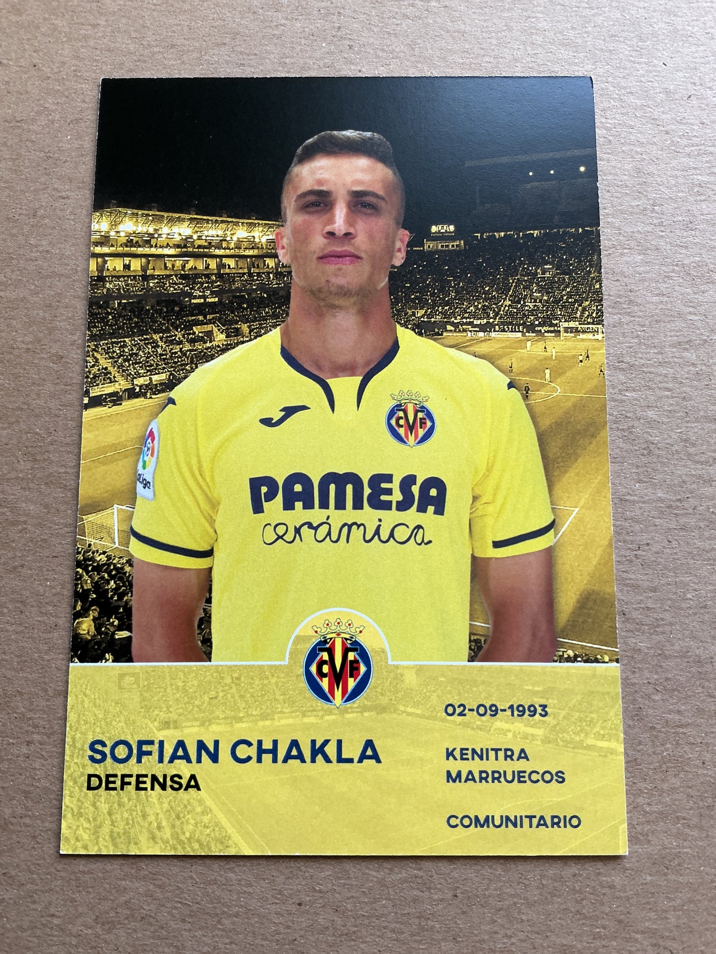 Sofian Chakla, Morocco π²π¦ Villarreal CF 2019/20 hand signed