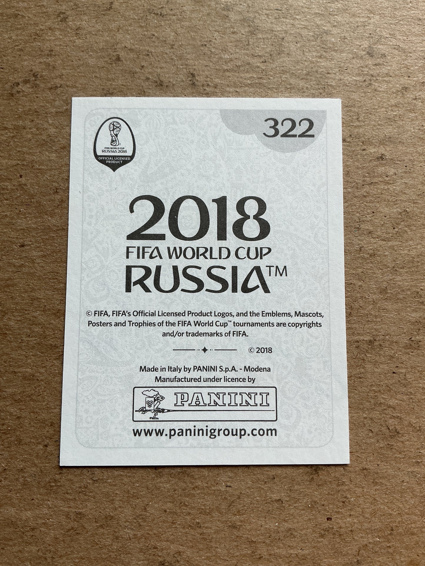 Luka Modrić, Croatia 🇭🇷 FIFA World Cup 2018 Panini hand signed