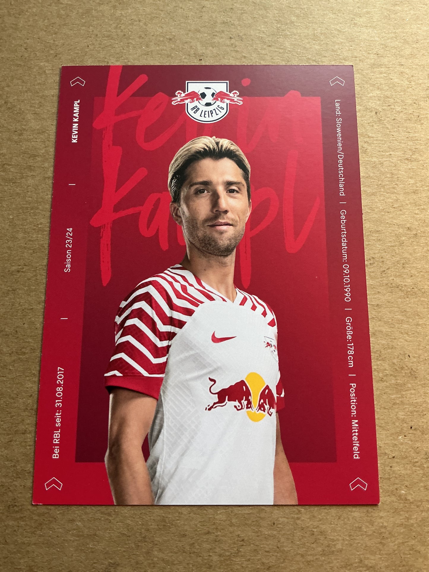 Kevin Kampl, Slovenia 🇸🇮 RB Leipzig 2023/24 hand signed
