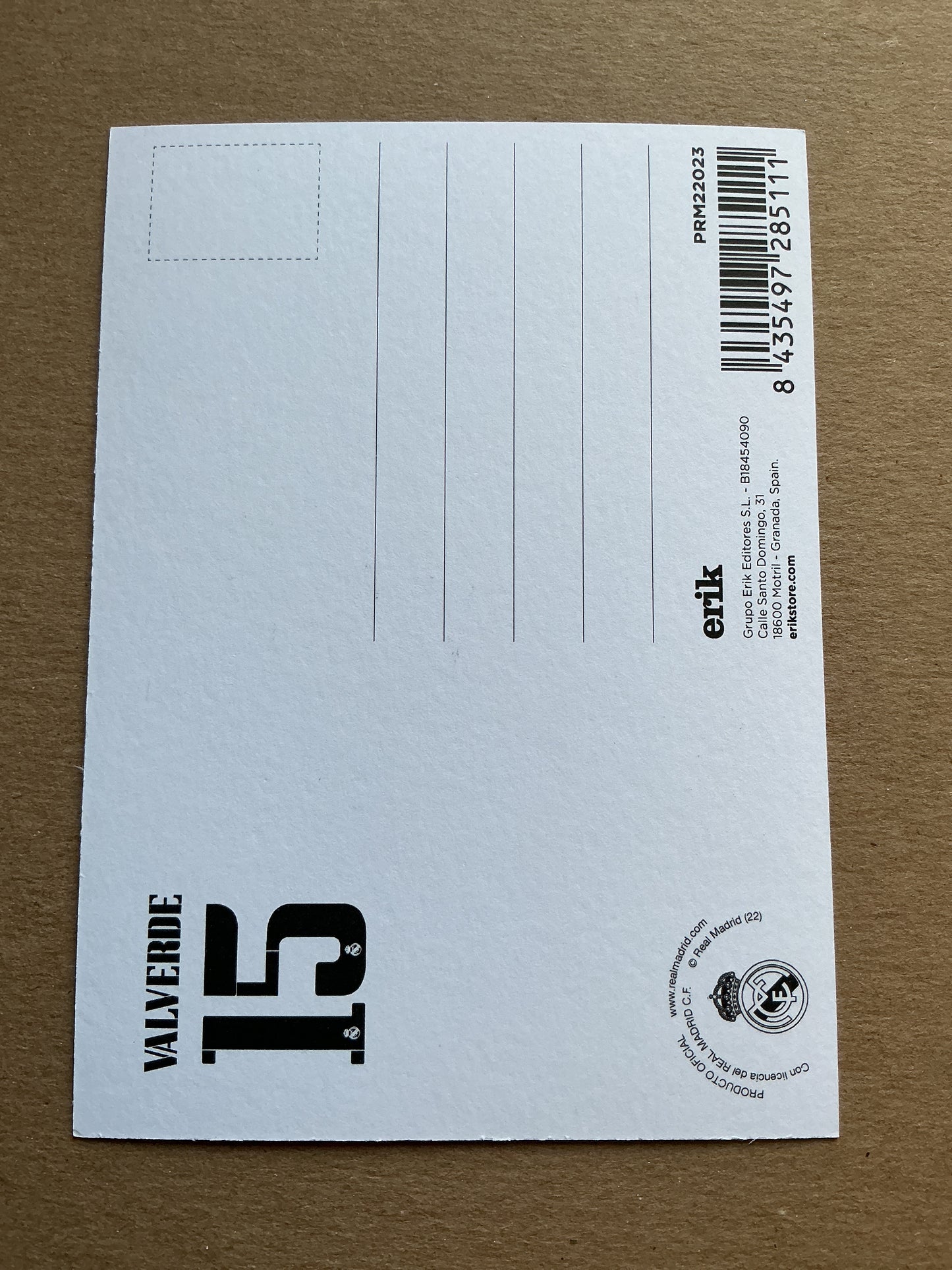 Federico Valverde, Uruguay 🇺🇾 Real Madrid 2022/23 hand signed