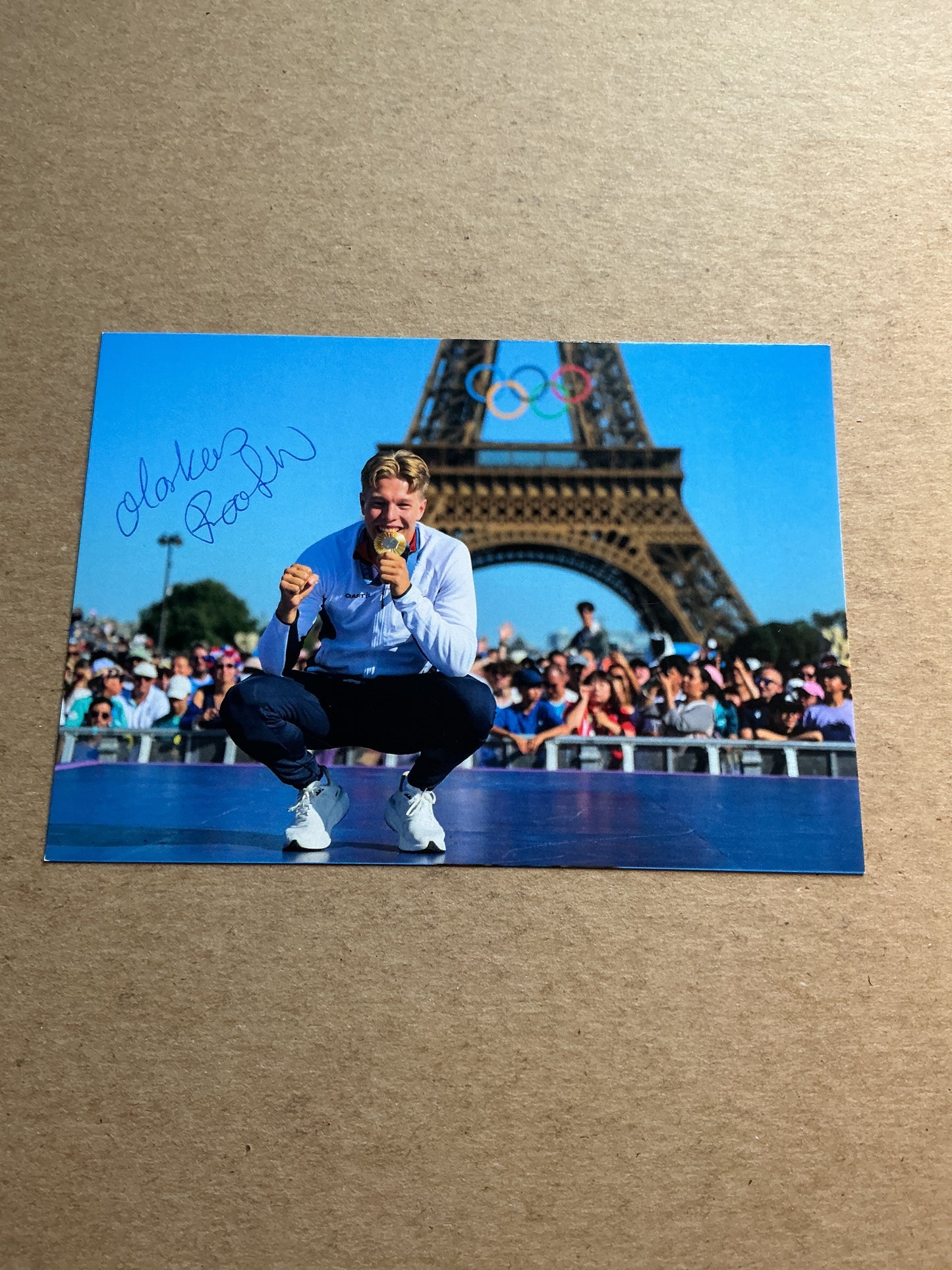 Markus Rooth, Norway 🇳🇴 Athletics Summer Olympics 2024 hand signed
