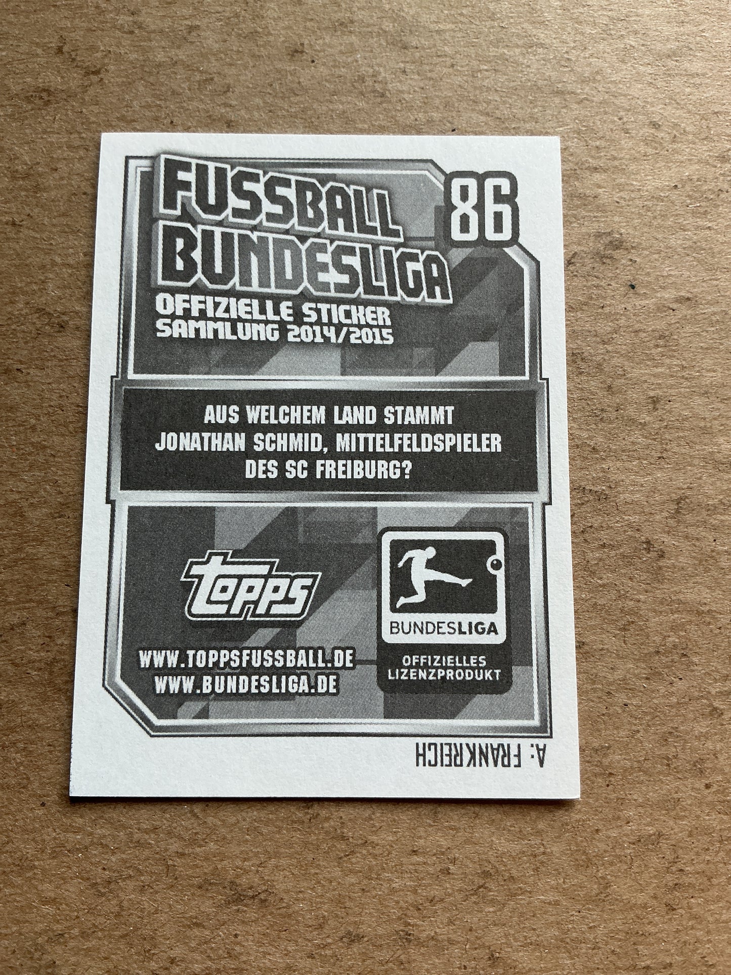 Pavel Krmas, Czech Republic ๐จ๐ฟ SC Freiburg 2014/15 Topps hand signed
