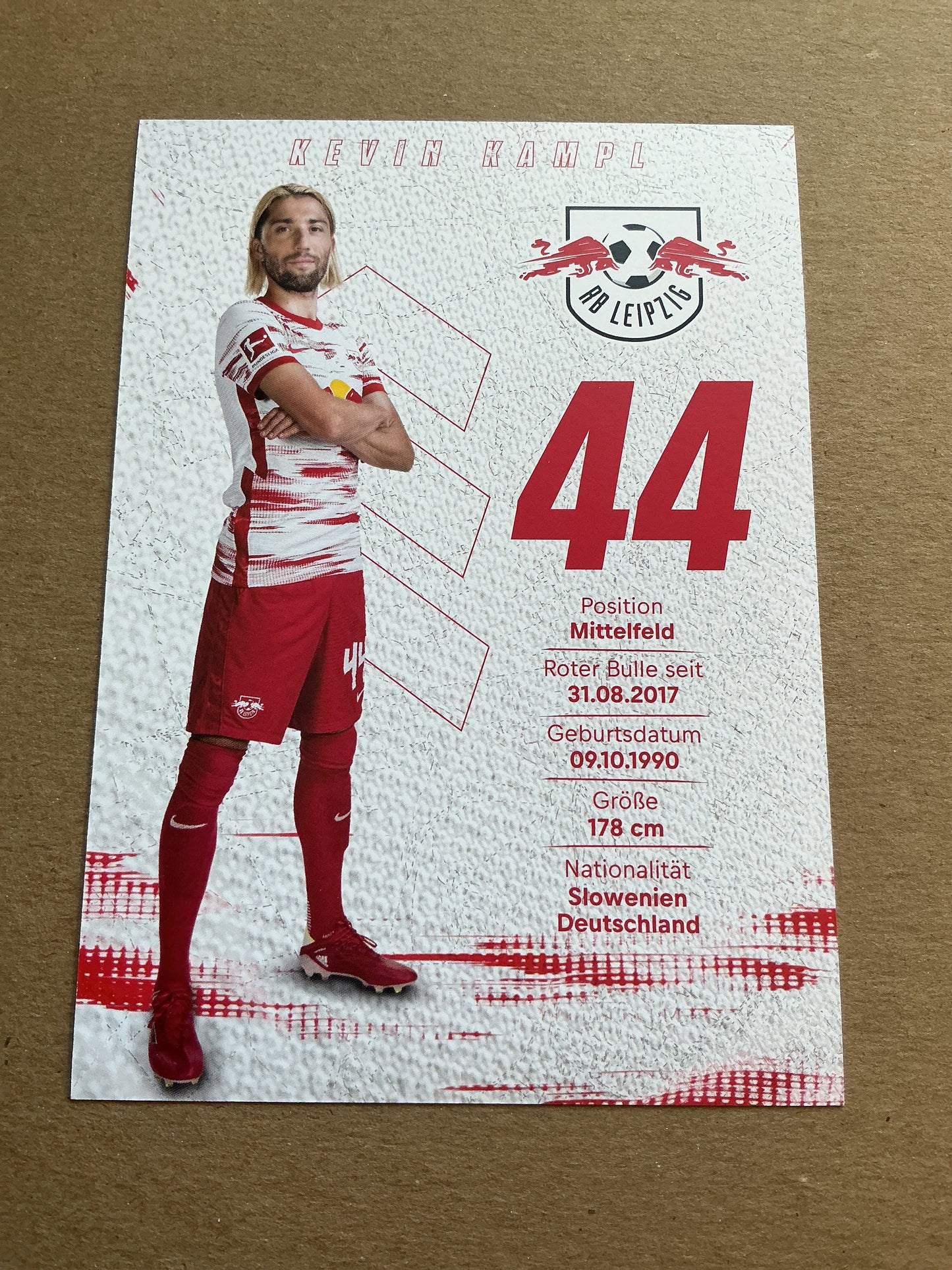 Kevin Kampl, Slovenia 🇸🇮 RB Leipzig 2021/22 hand signed