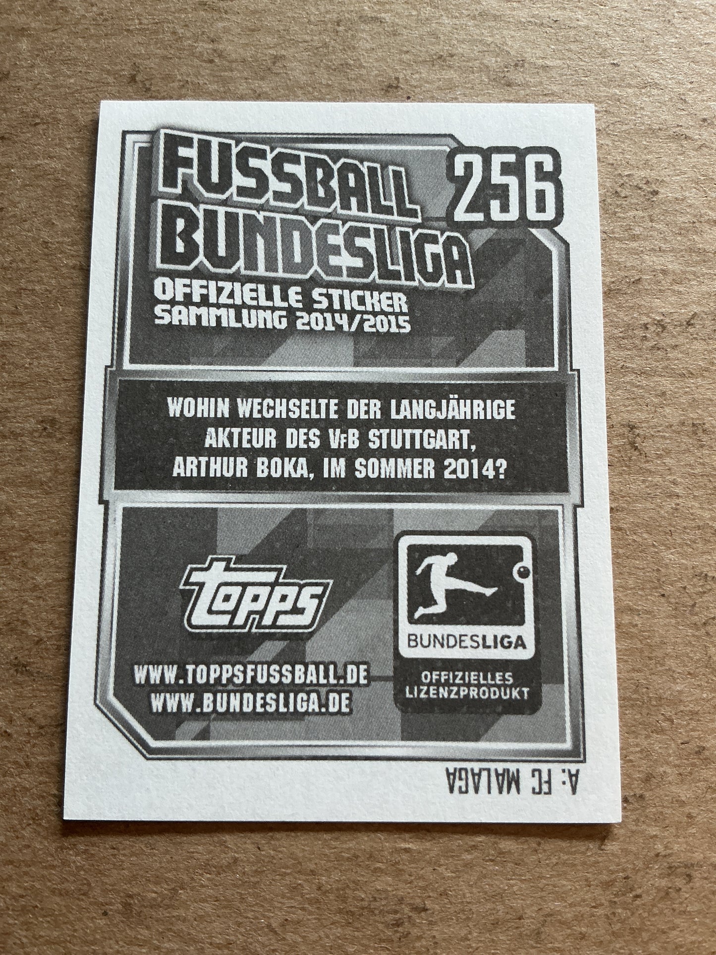 Daniel Didavi, Germany π©πͺ VfB Stuttgart 2014/15 Topps hand signed