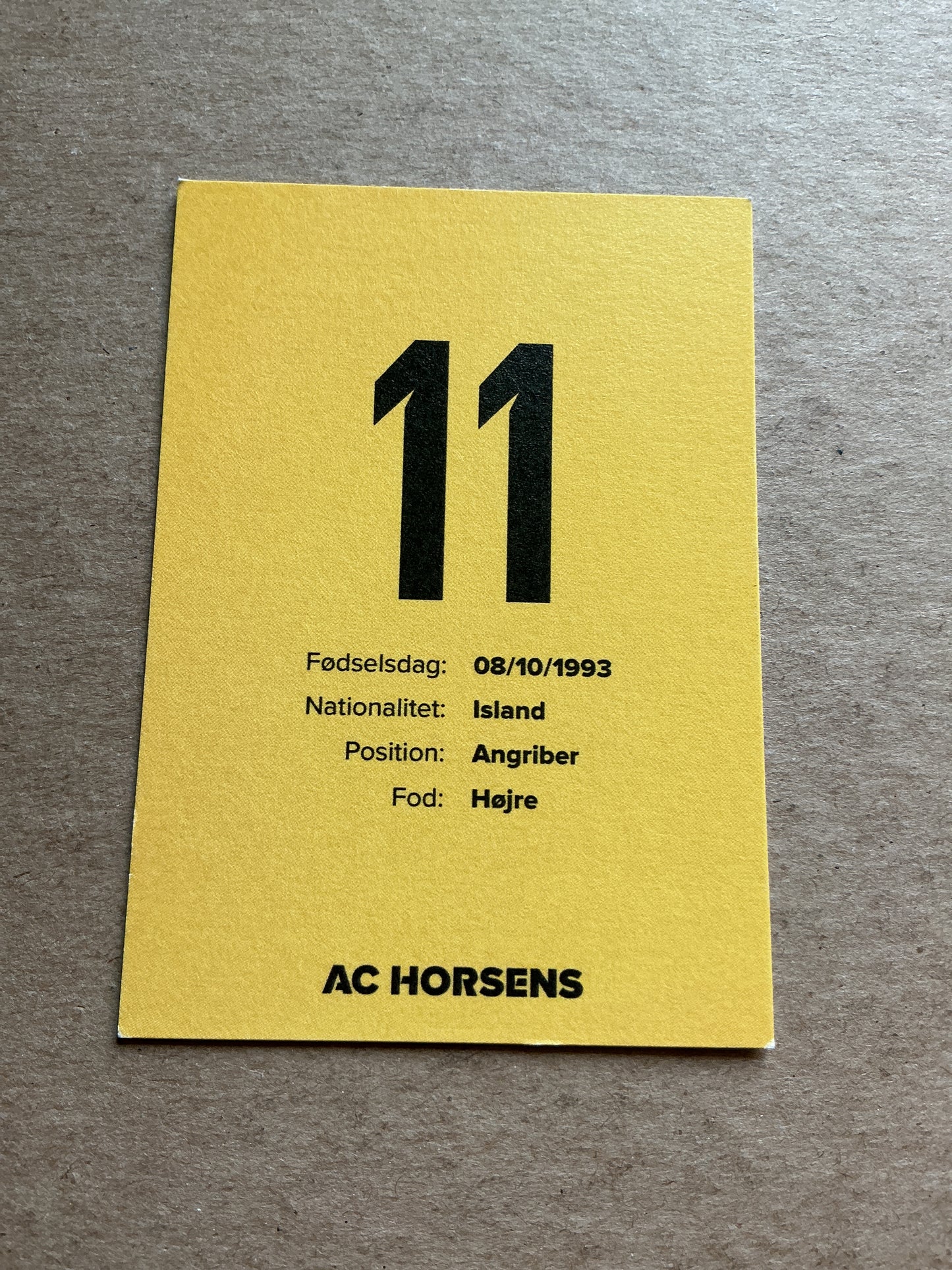 Aron Sigurdarson, Iceland 🇮🇸 AC Horsens 2022/23 hand signed